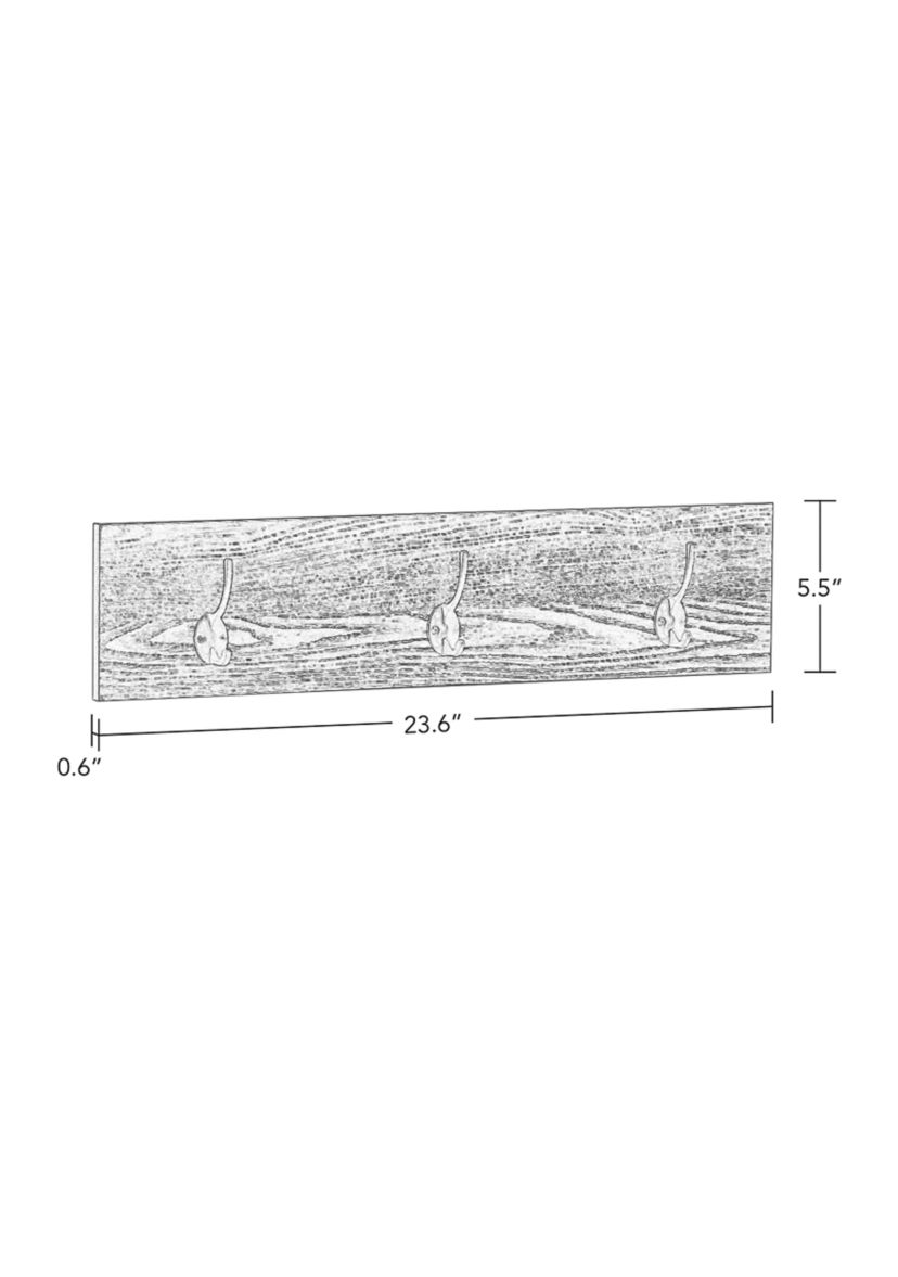 Afton 3-Hook Coat Rack - 2 Pack