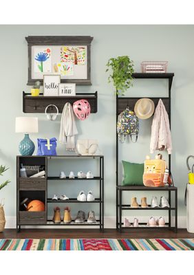 Afton 3-Tier Shoe Rack with Storage Bins