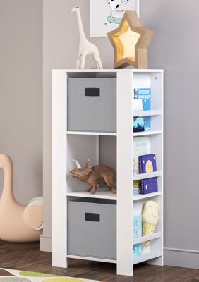 Book Nook Kids Cubby Storage Tower with Bookshelves