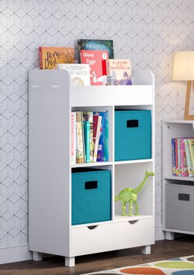 Book Nook Kids Cubby Storage Cabinet with Bookrack