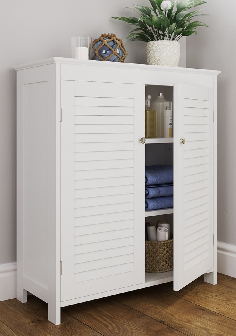 Ellsworth Two Door Floor Cabinet in White