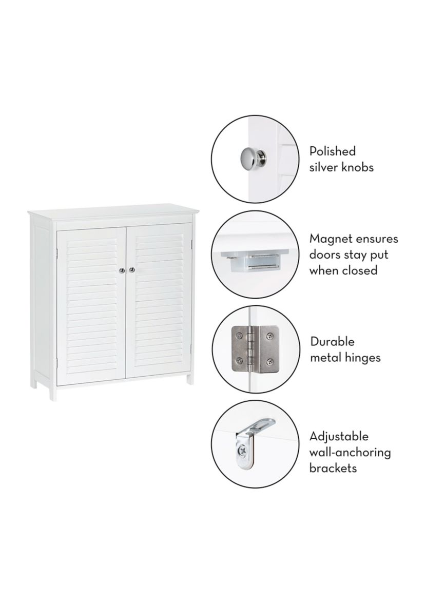 Ellsworth Two Door Floor Cabinet in White