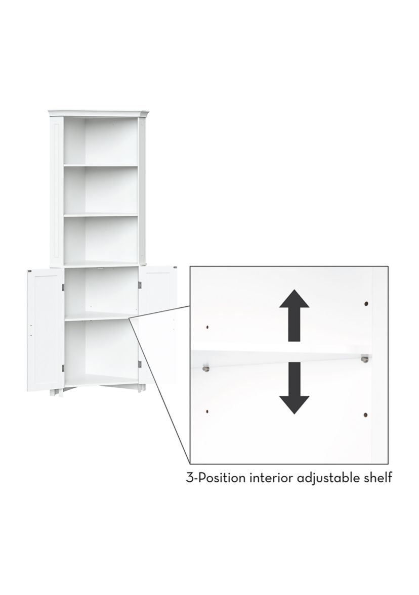 Somerset Tall Two Door Corner Cabinet