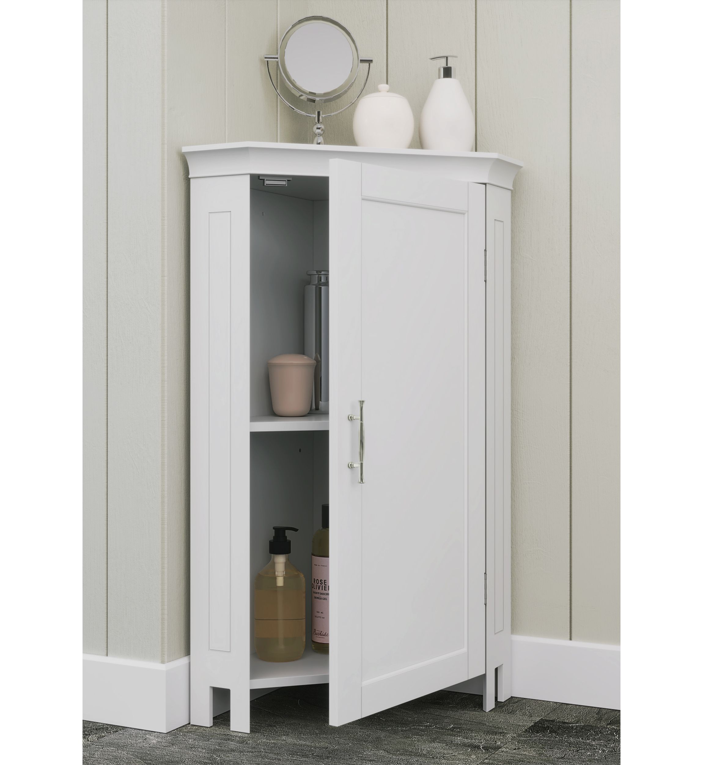 Somerset Single Door Corner Cabinet