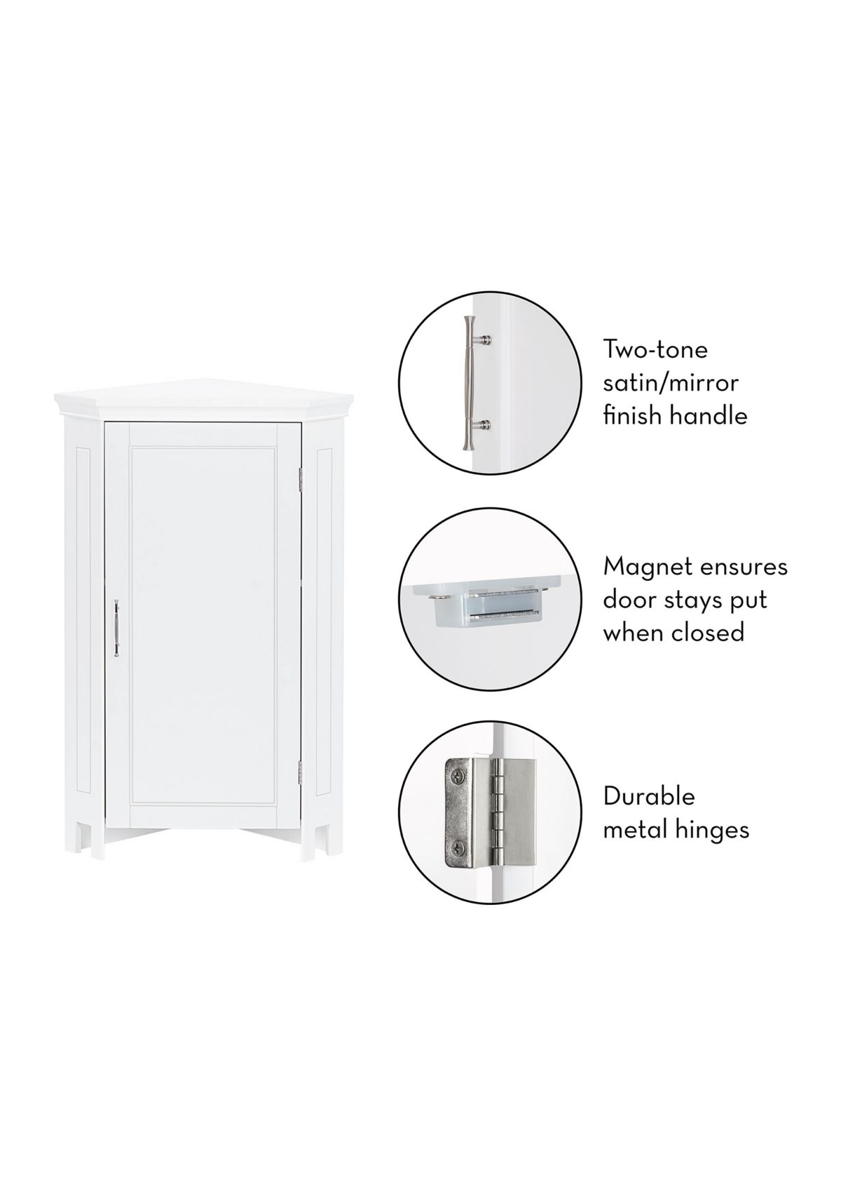 Somerset Single Door Corner Cabinet