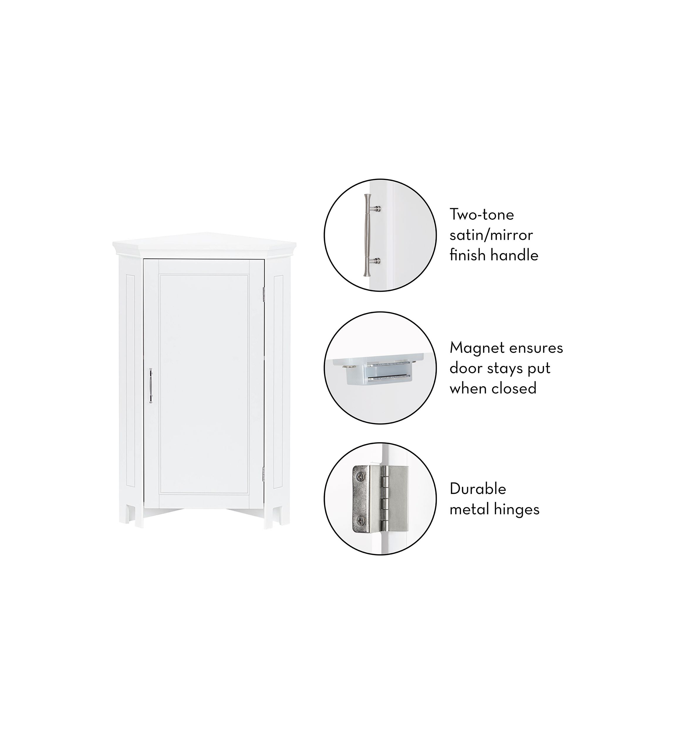 Somerset Single Door Corner Cabinet