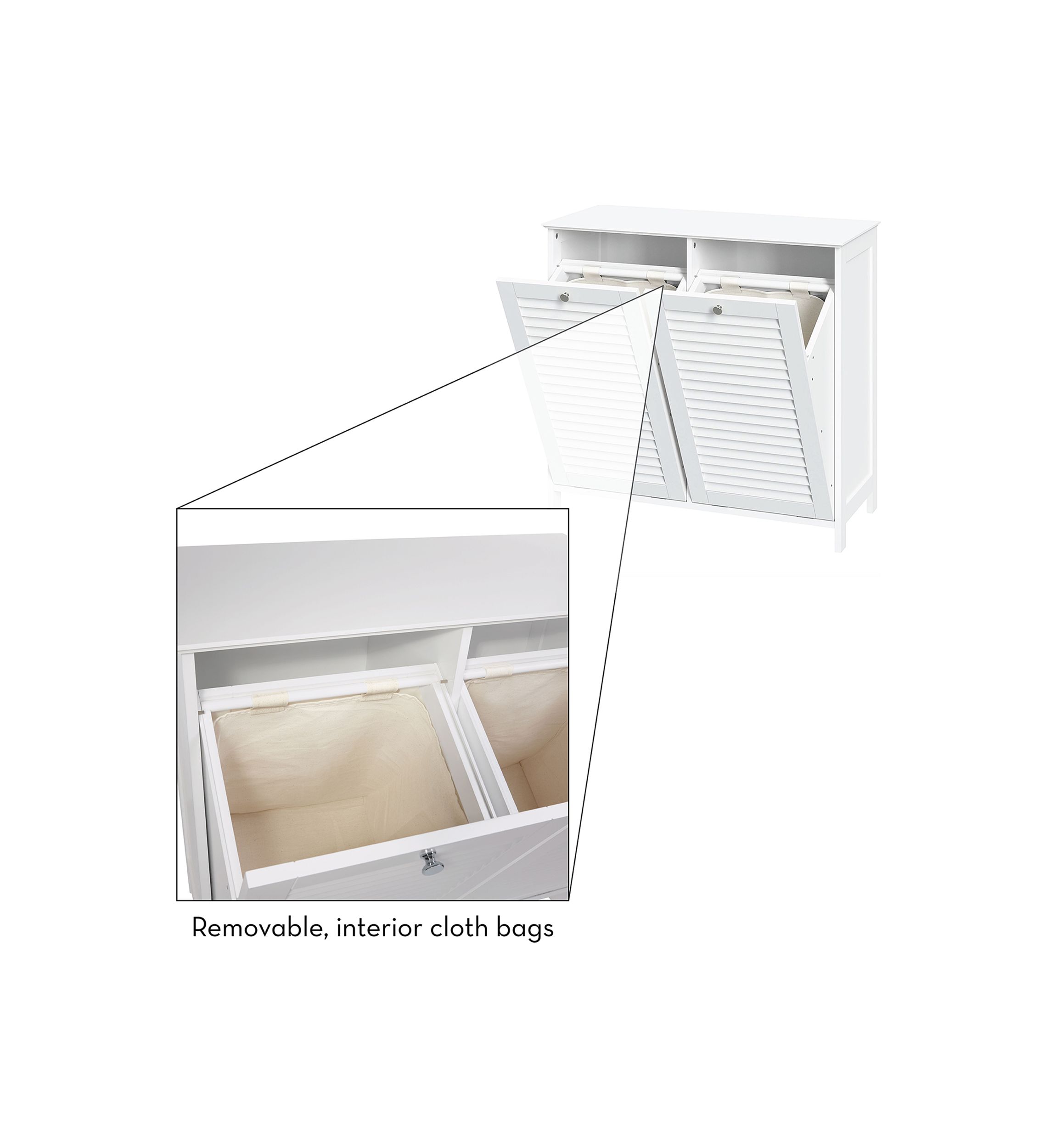 Ellsworth Double Tilt Out Laundry Hamper