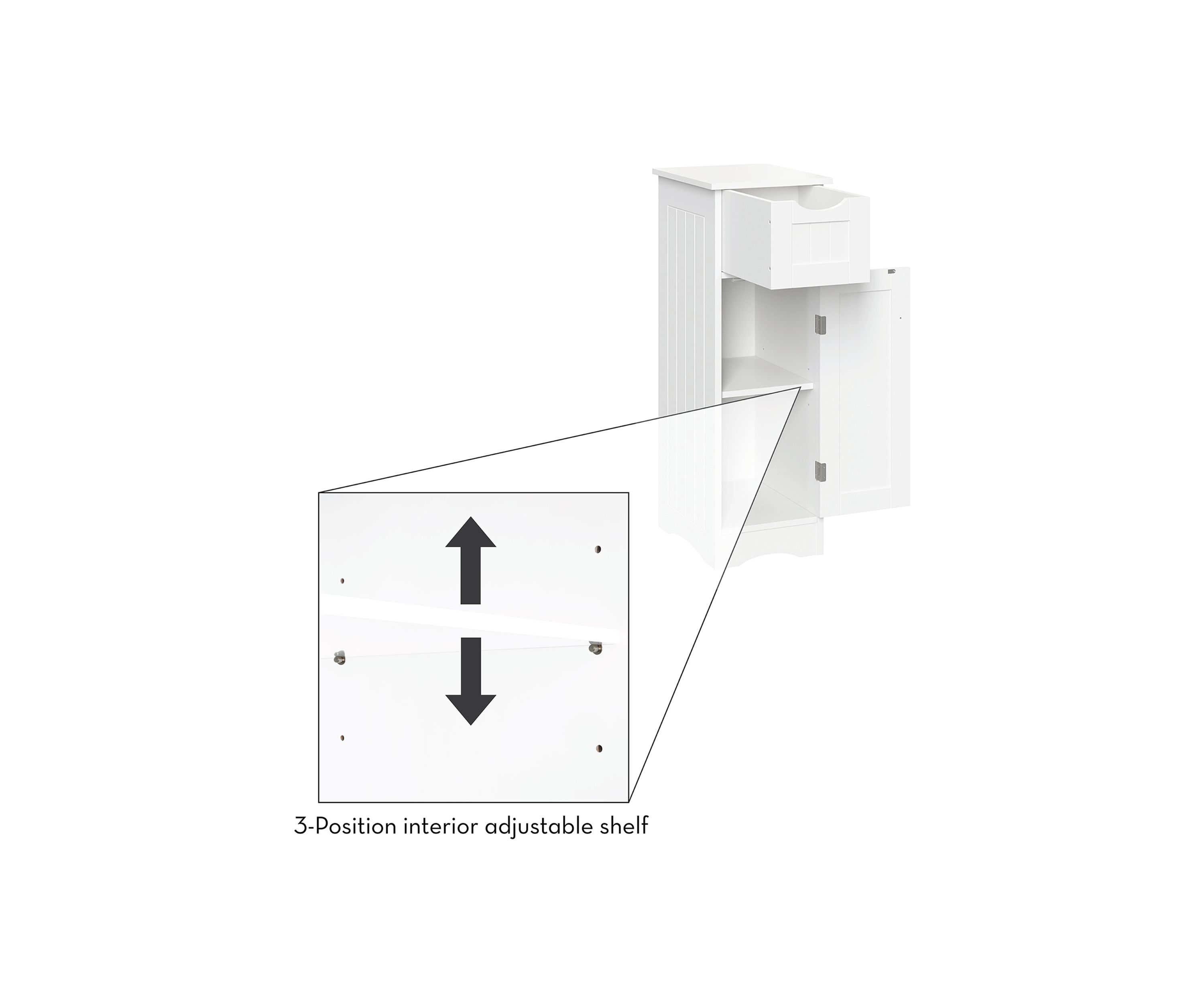 Ashland Slim Cabinet with Drawer