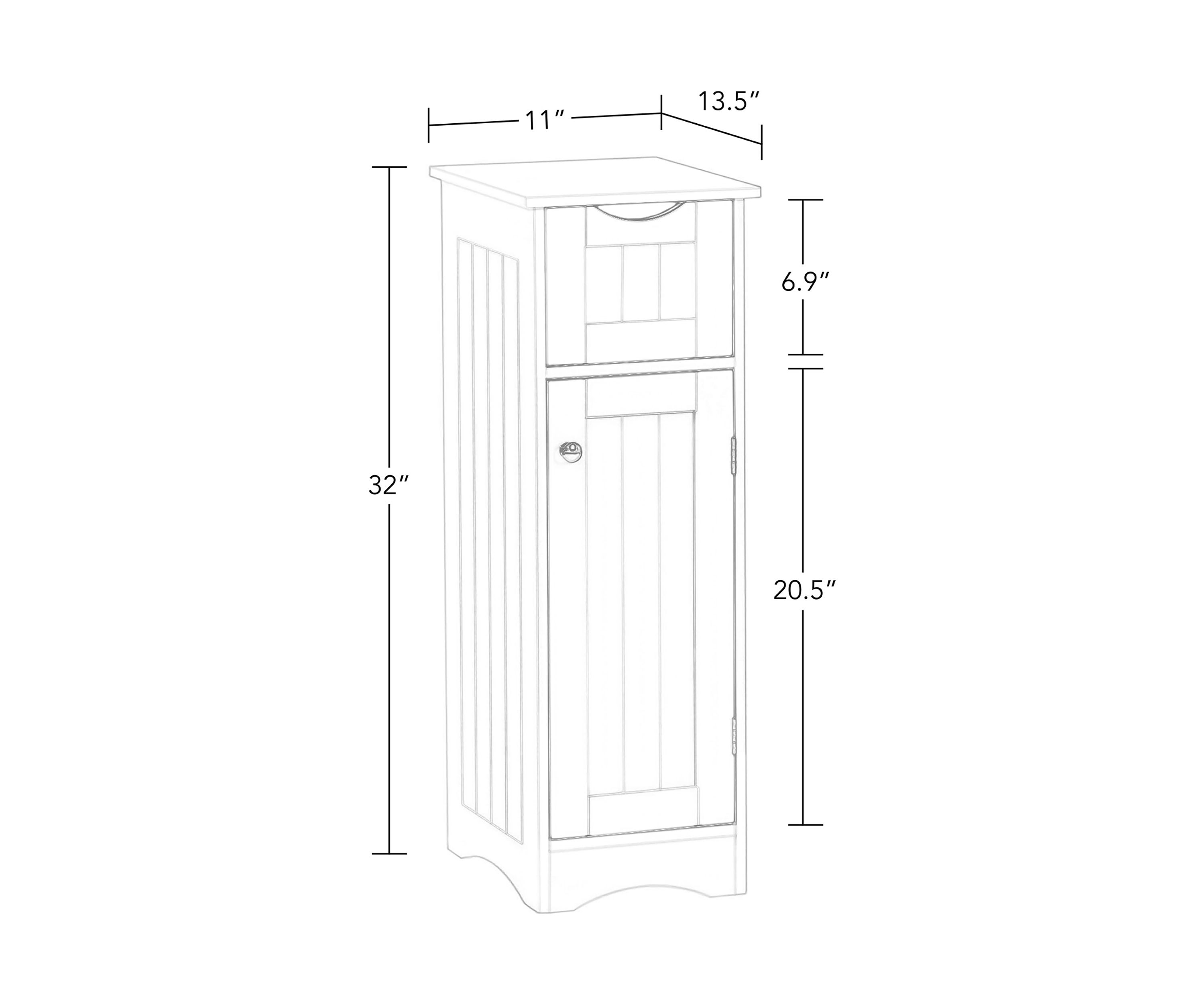 Ashland Slim Cabinet with Drawer