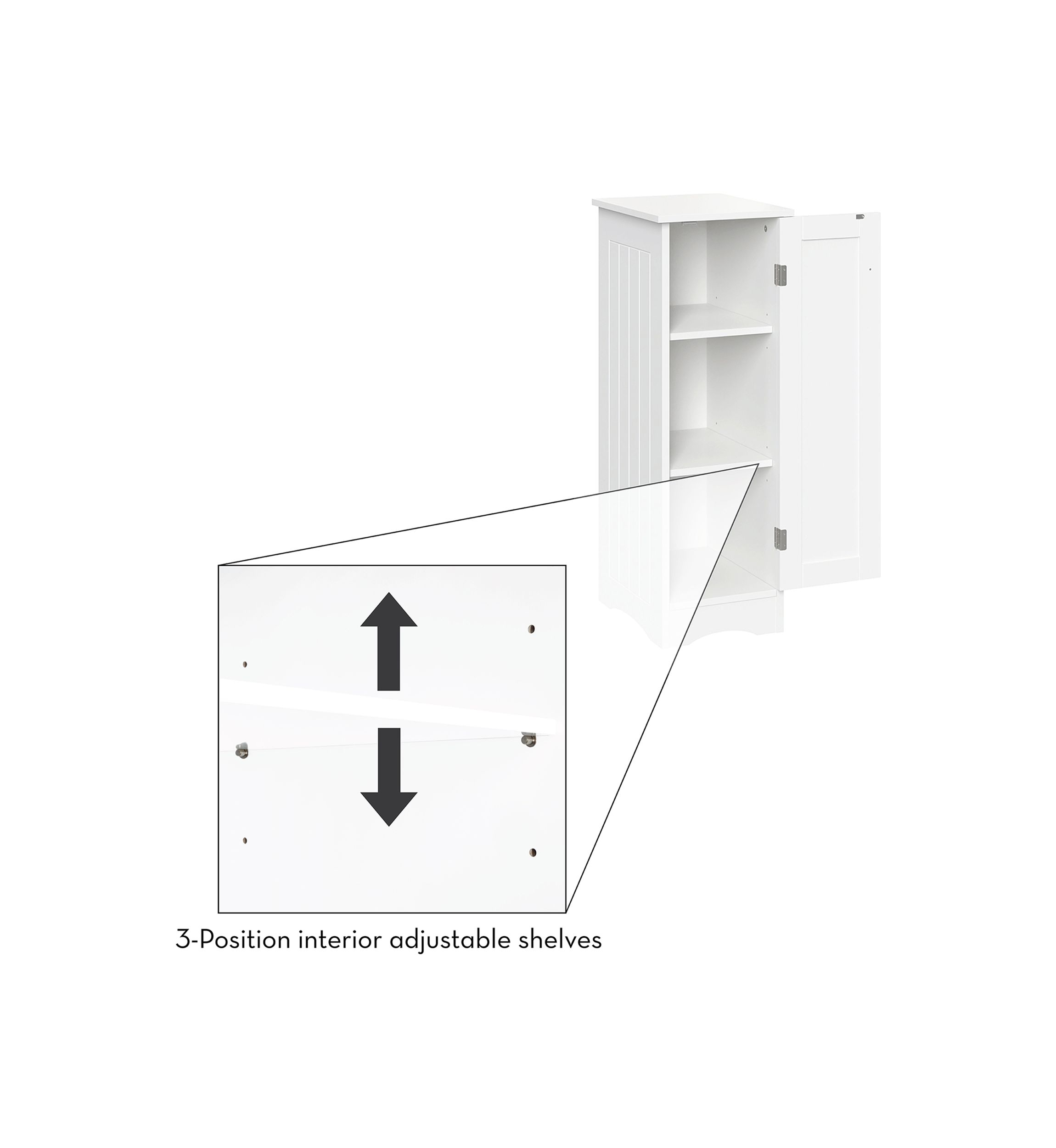 Ashland Slim Single Door Cabinet
