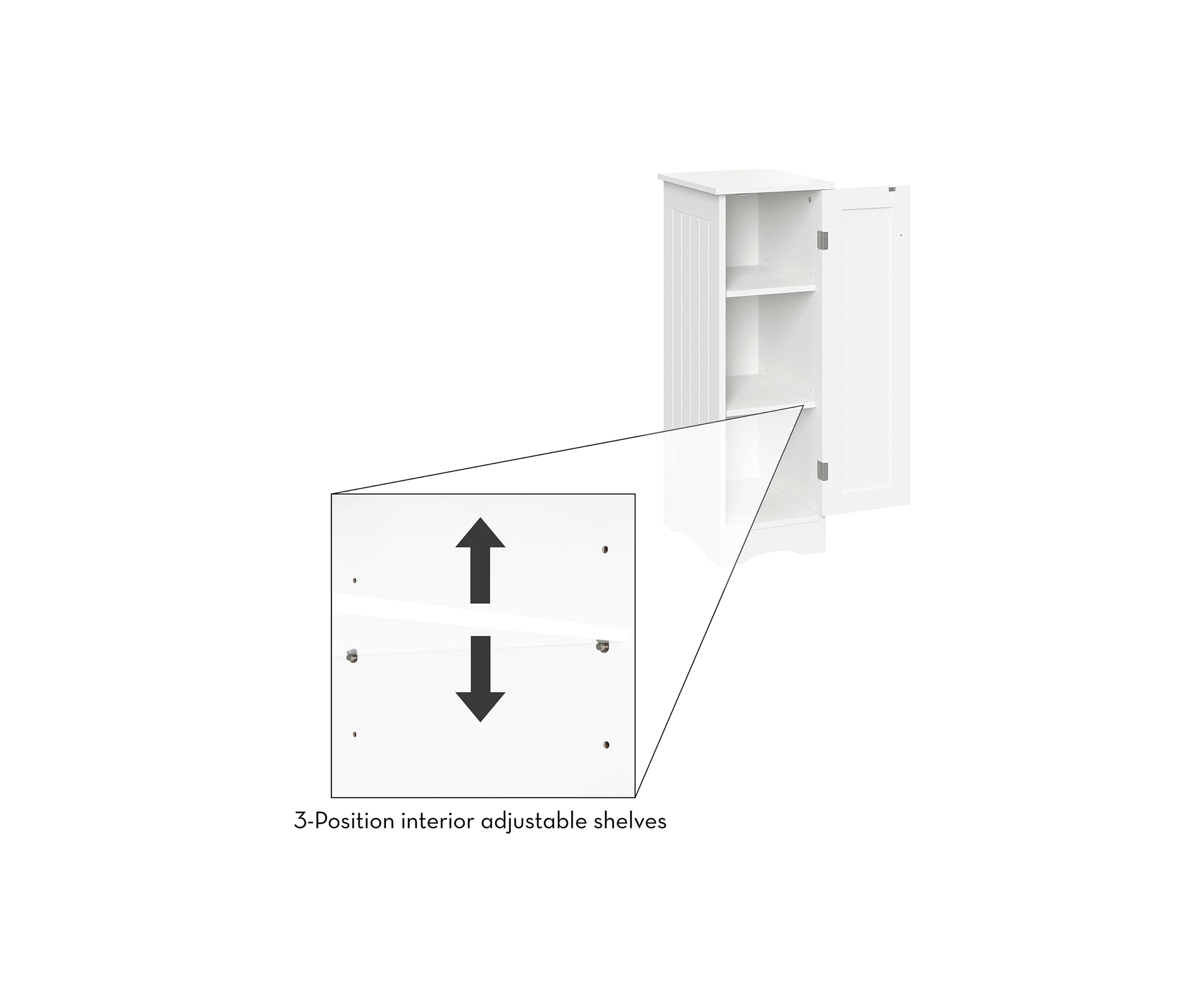 Ashland Slim Single Door Cabinet