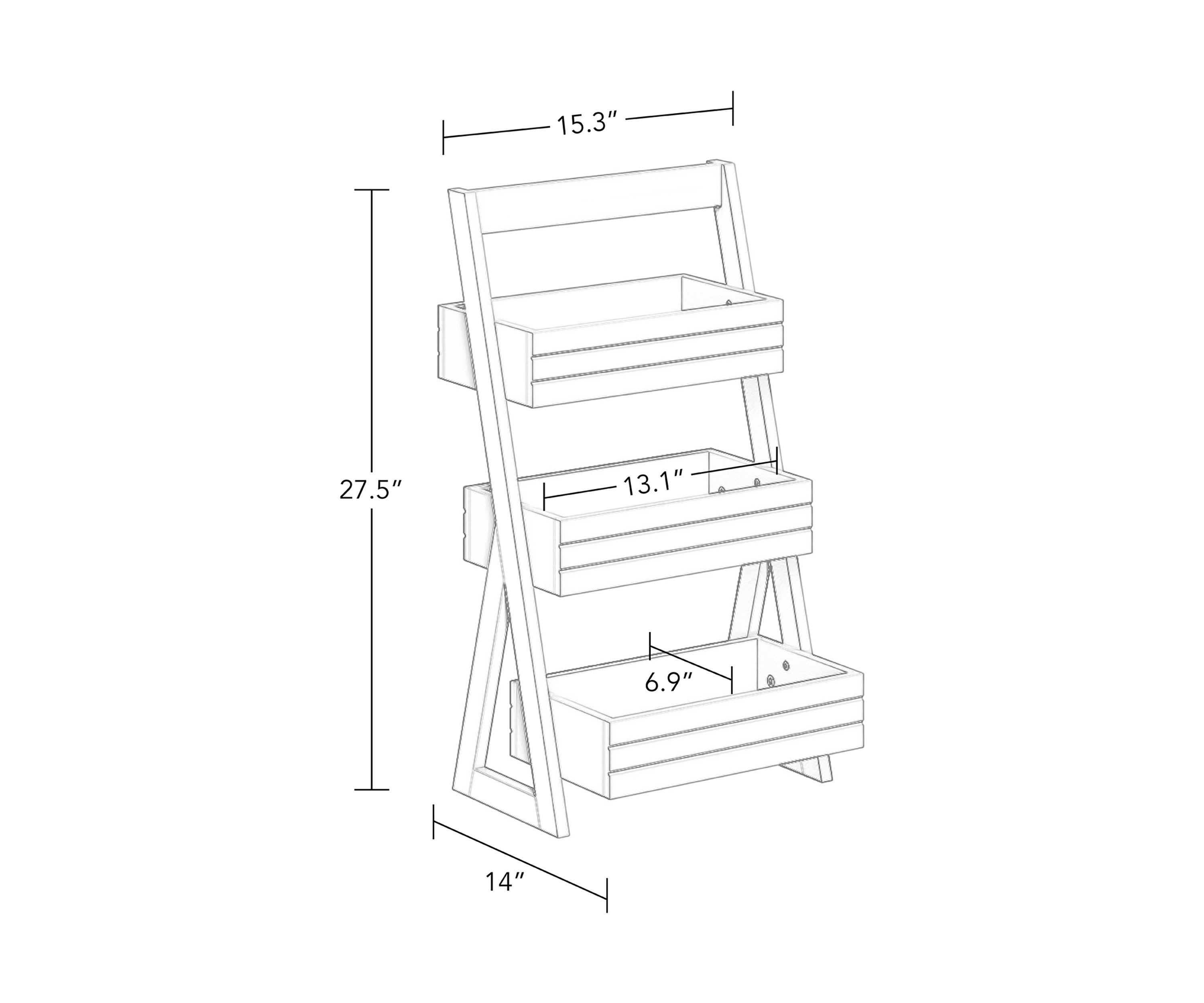 3 Shelf Storage Caddy