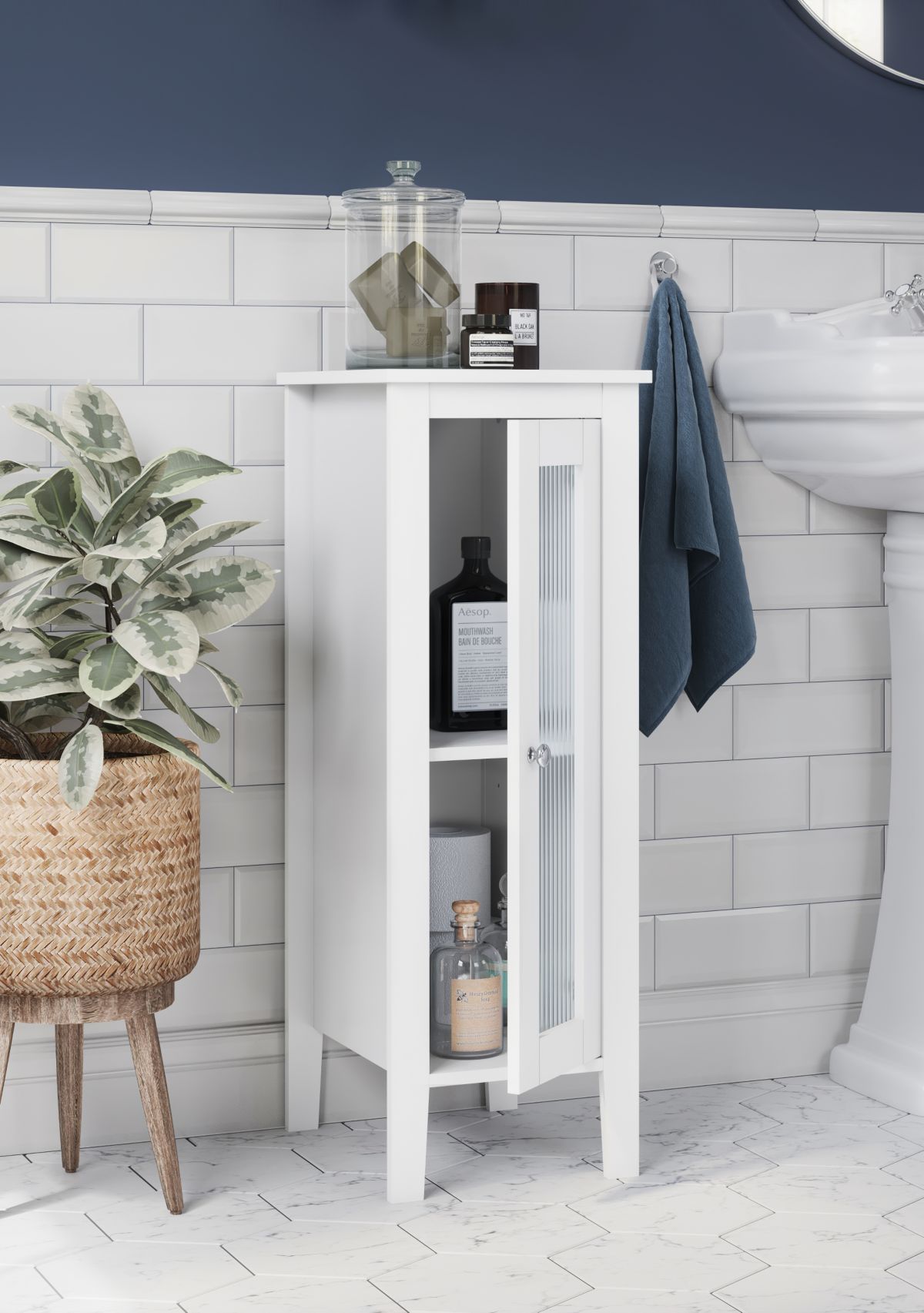 Prescott Slim Single Door Floor Cabinet