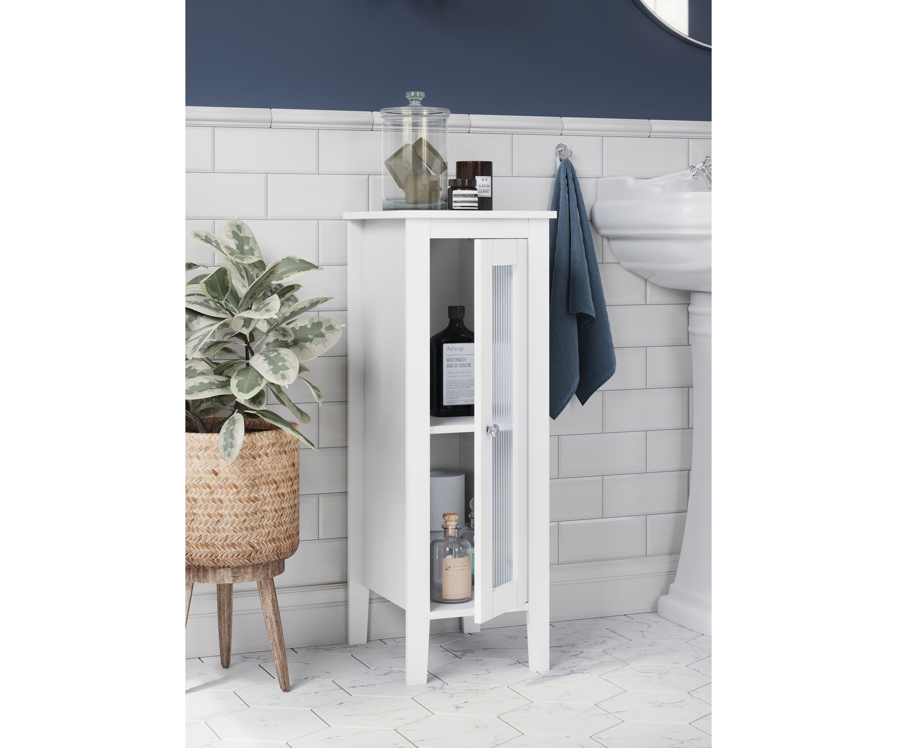 Prescott Slim Single Door Floor Cabinet