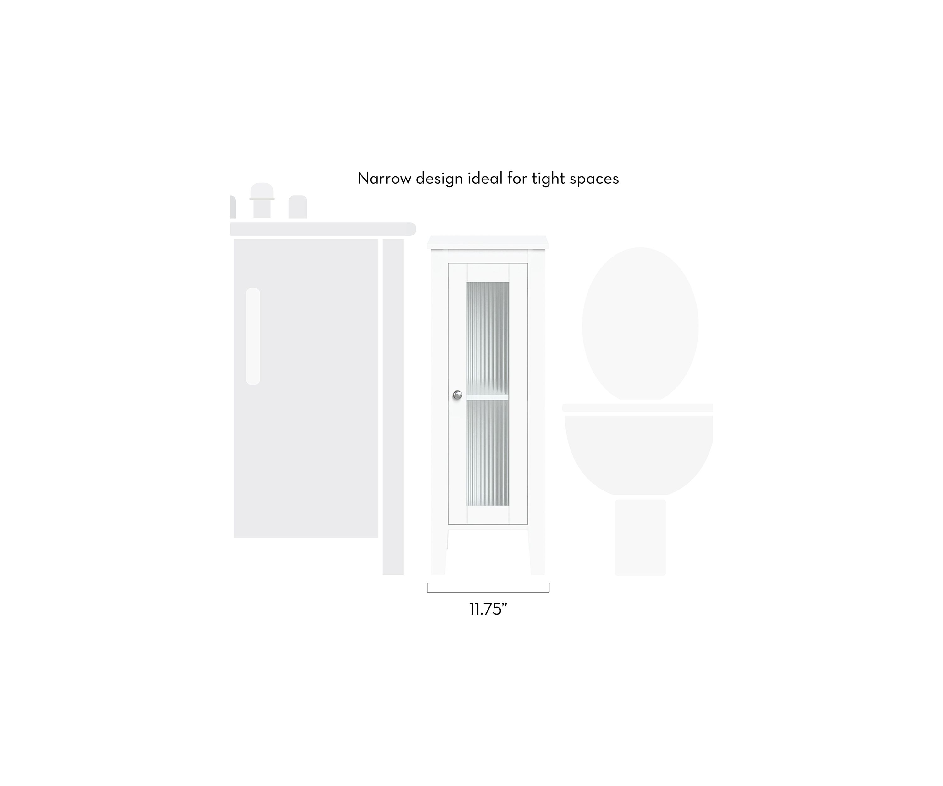 Prescott Slim Single Door Floor Cabinet