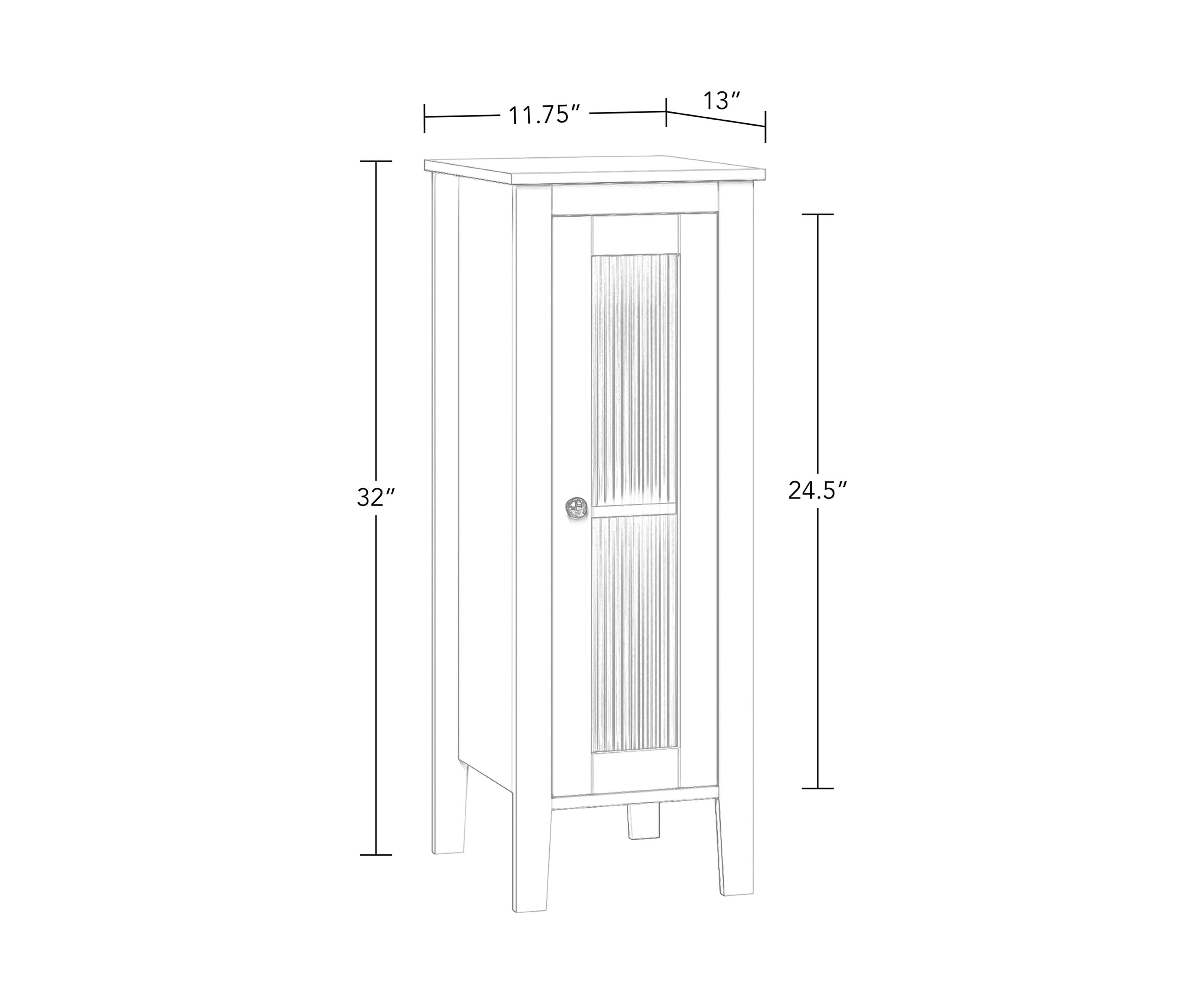 Prescott Slim Single Door Floor Cabinet