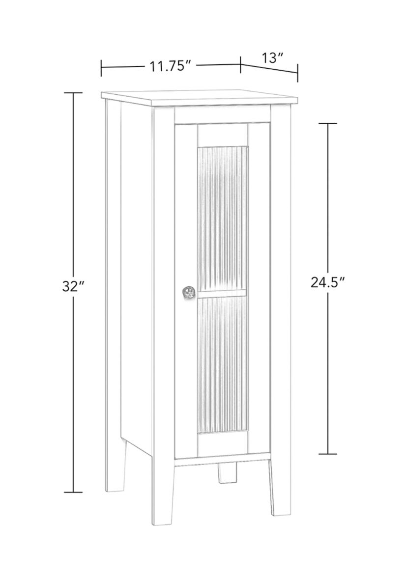Prescott Slim Single Door Floor Cabinet