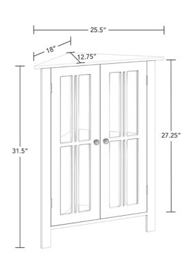 Danbury Two Door Corner Cabinet