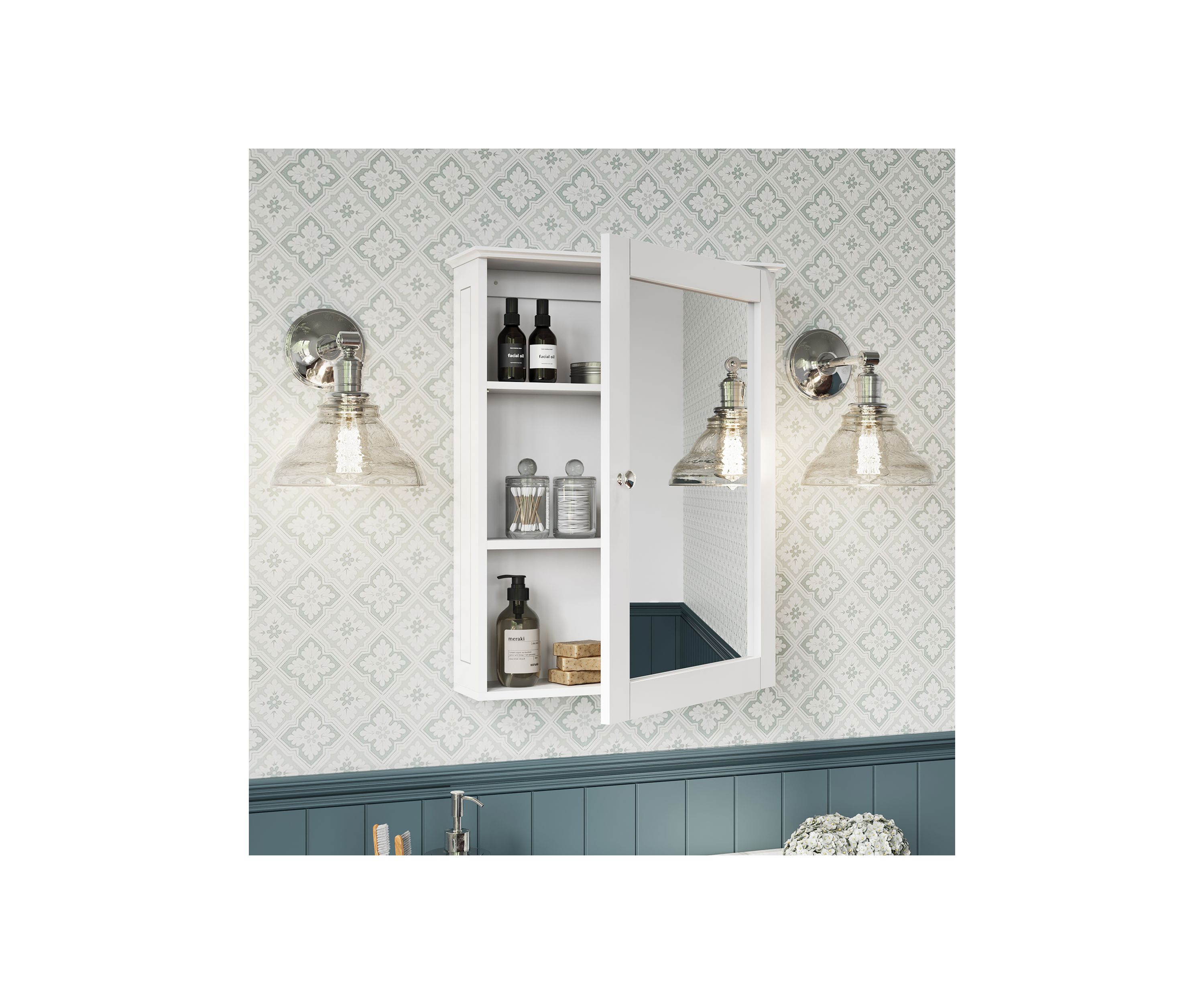 Ashland Wall Cabinet with Mirror