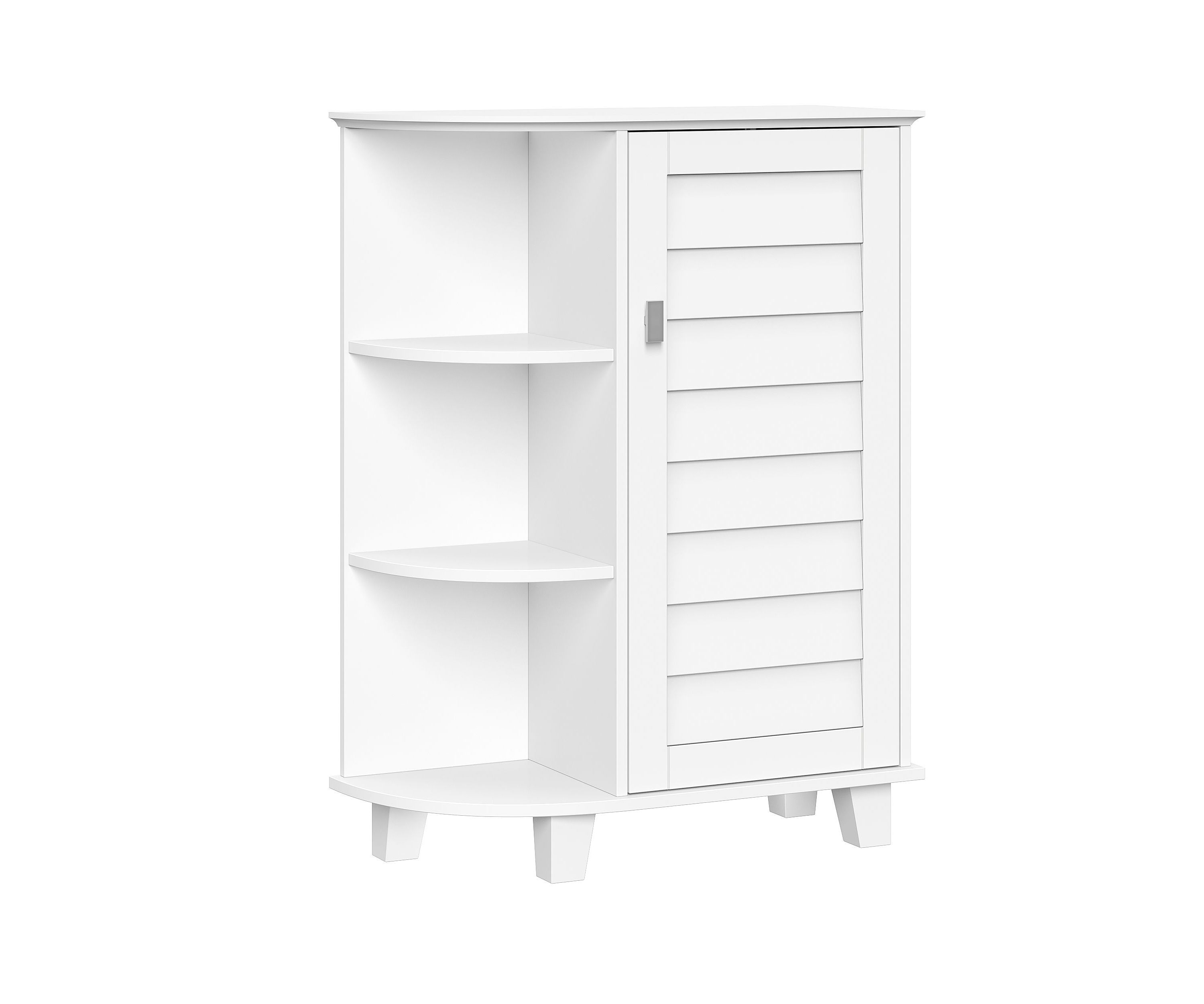 Brookfield Single Door Floor Cabinet with Side Shelves