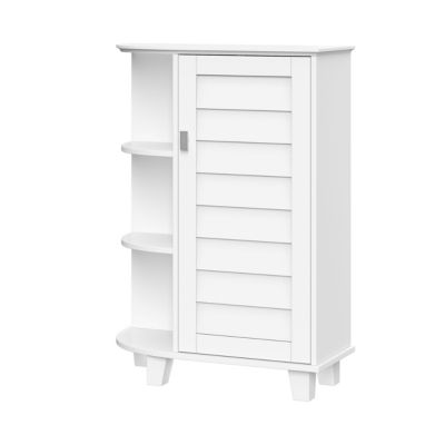 Brookfield Single Door Floor Cabinet with Side Shelves