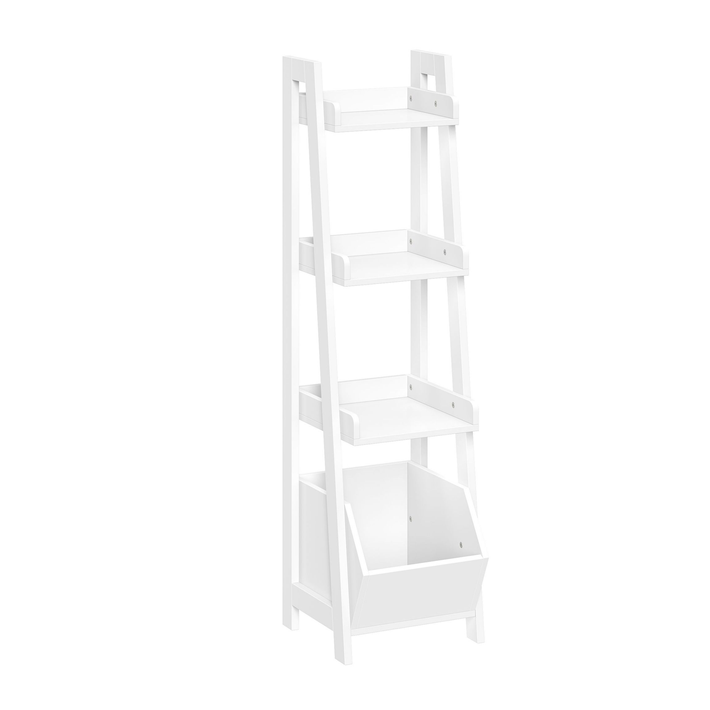 Amery 4-Tier 13in Bathroom Ladder Shelf with Open Storage Organizer