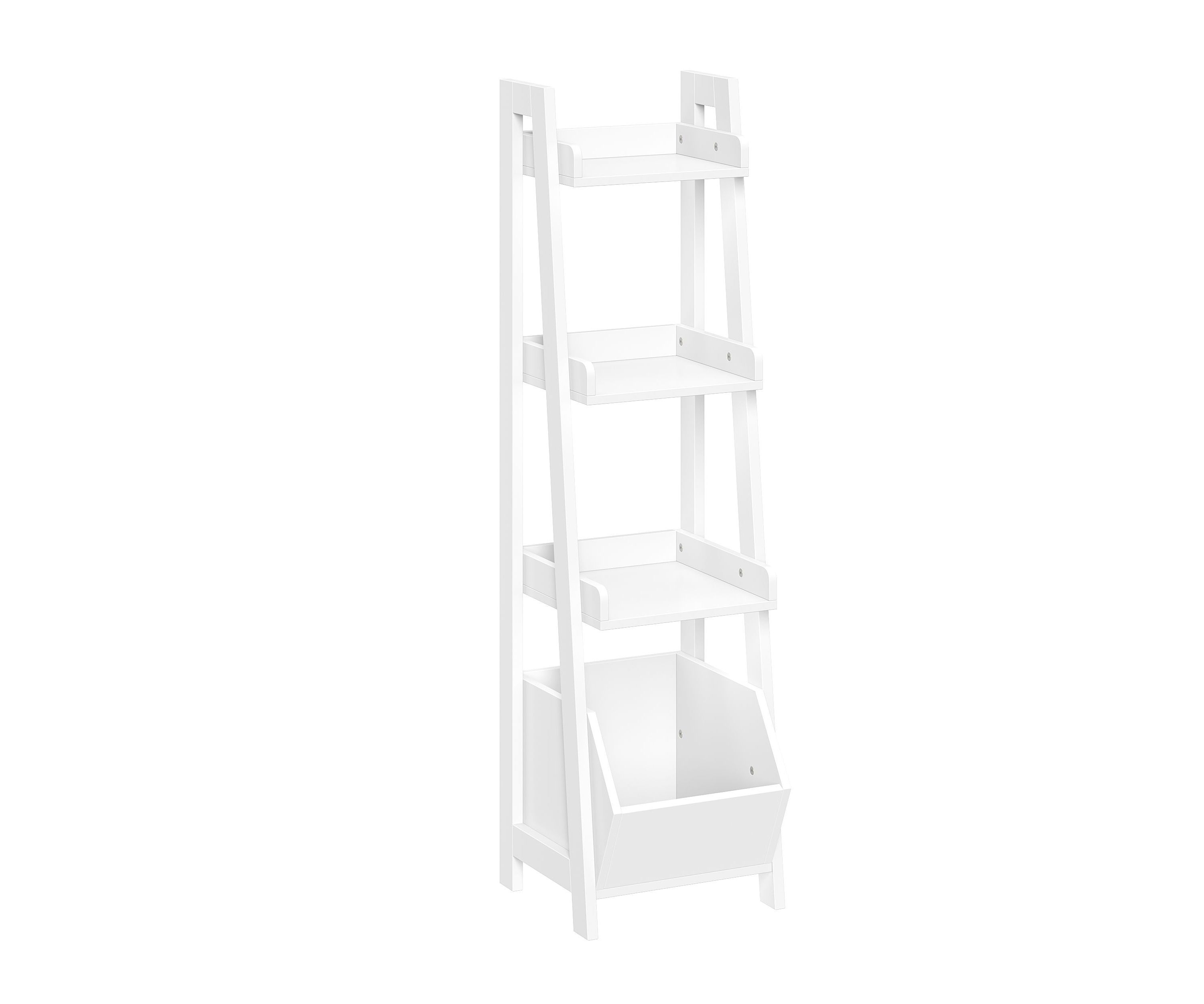 Amery 4-Tier 13in Bathroom Ladder Shelf with Open Storage Organizer