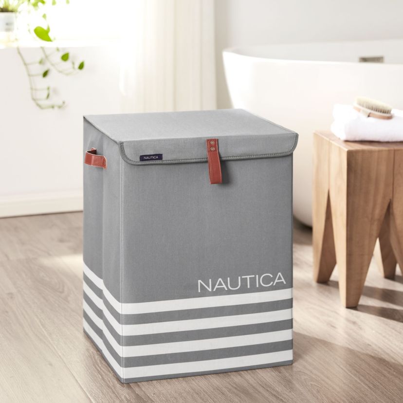 Nautica folded hamper with lid