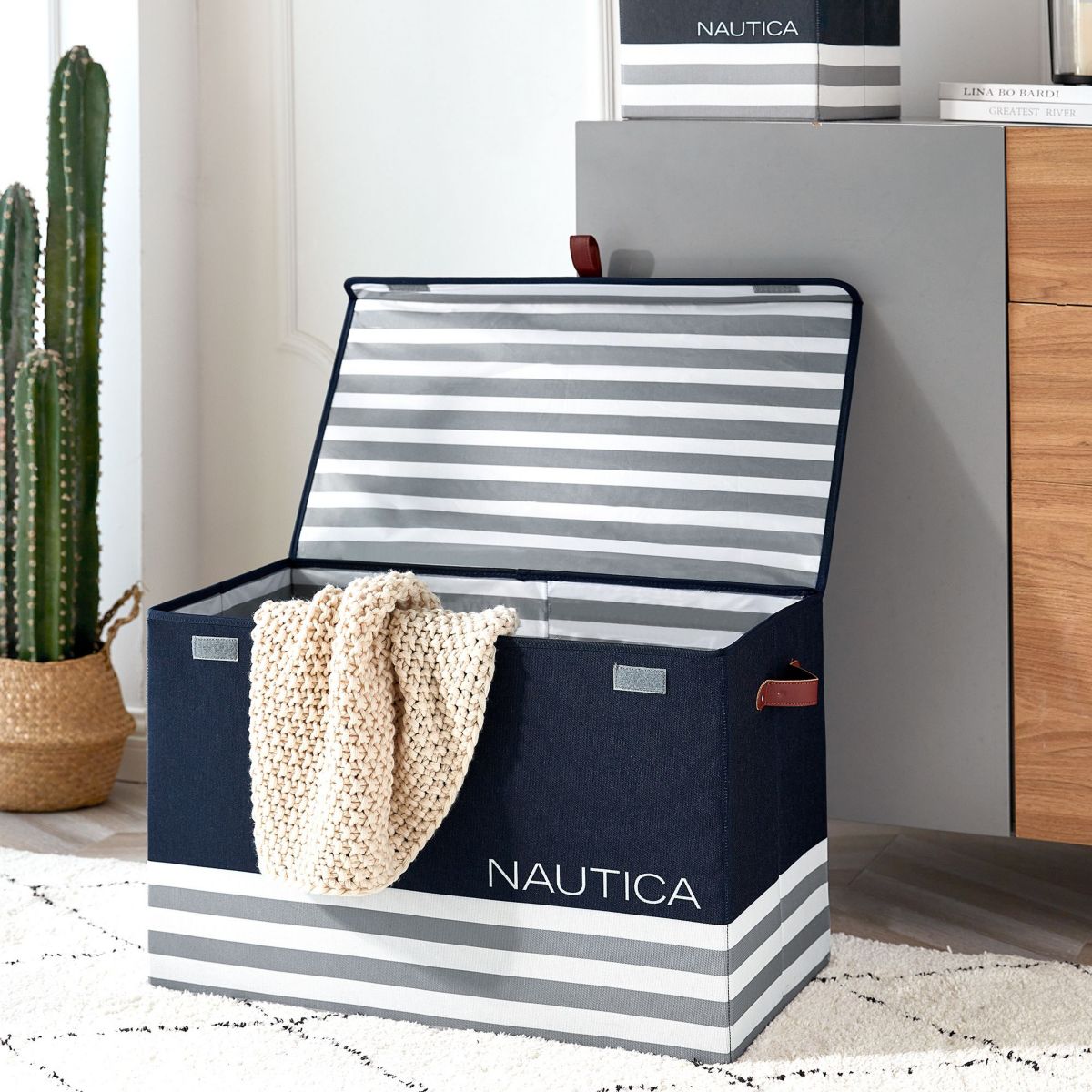 Nautica folded large storage trunk