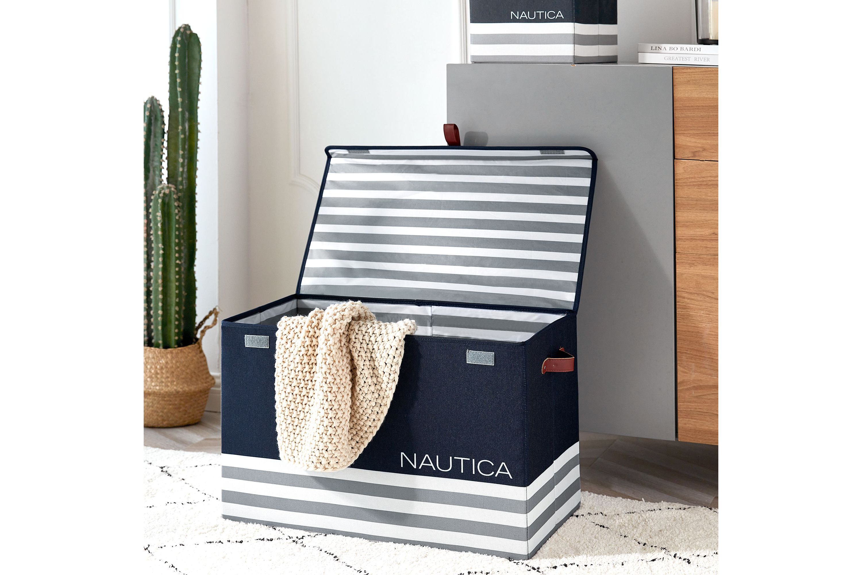 Nautica folded large storage trunk