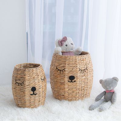 Set of 2 bear bins