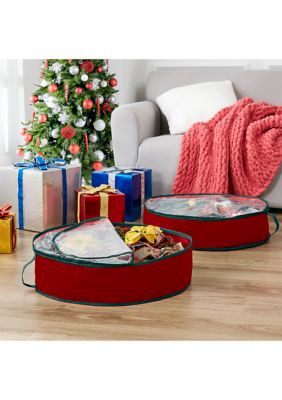 Green and Red XL Rubbermaid Wreath Storage Bag