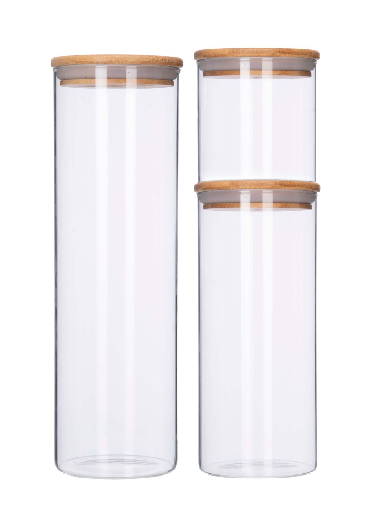 Just Kitchen 3 Piece Glass Storage Set 