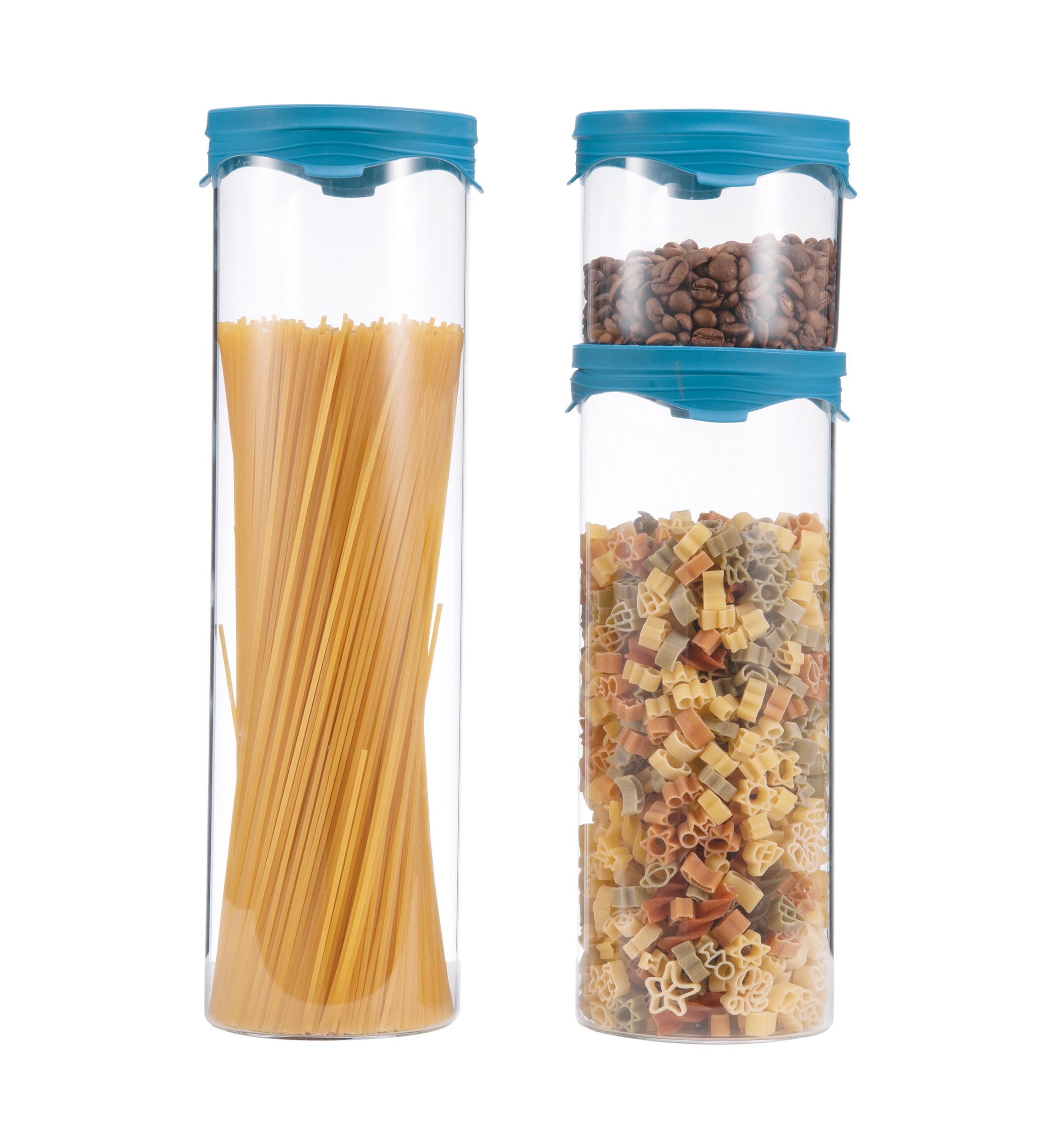 Just Kitchen 3 Piece Glass Canister Set