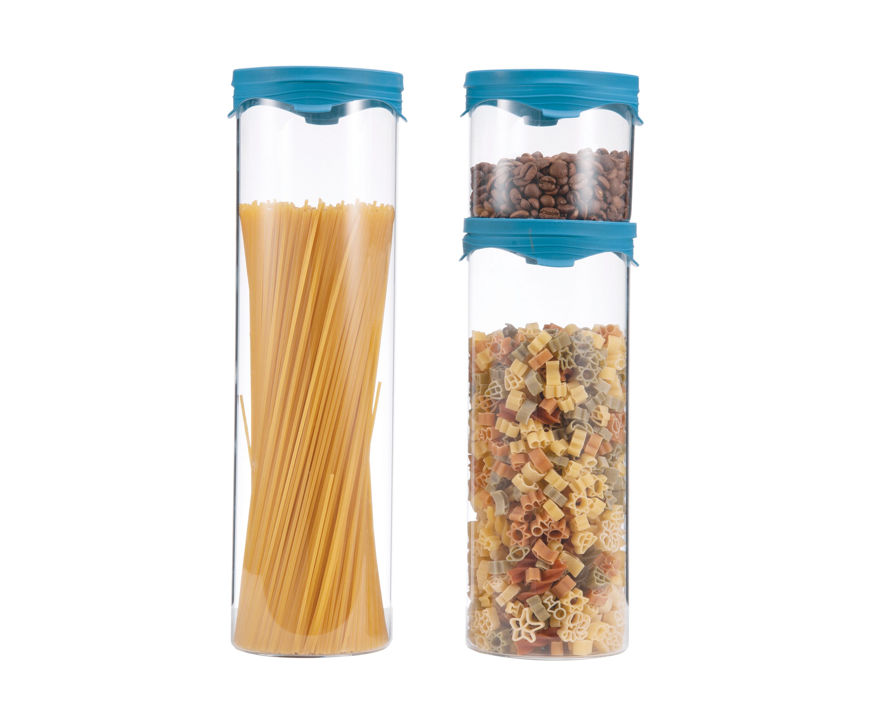 Just Kitchen 3 Piece Glass Canister Set