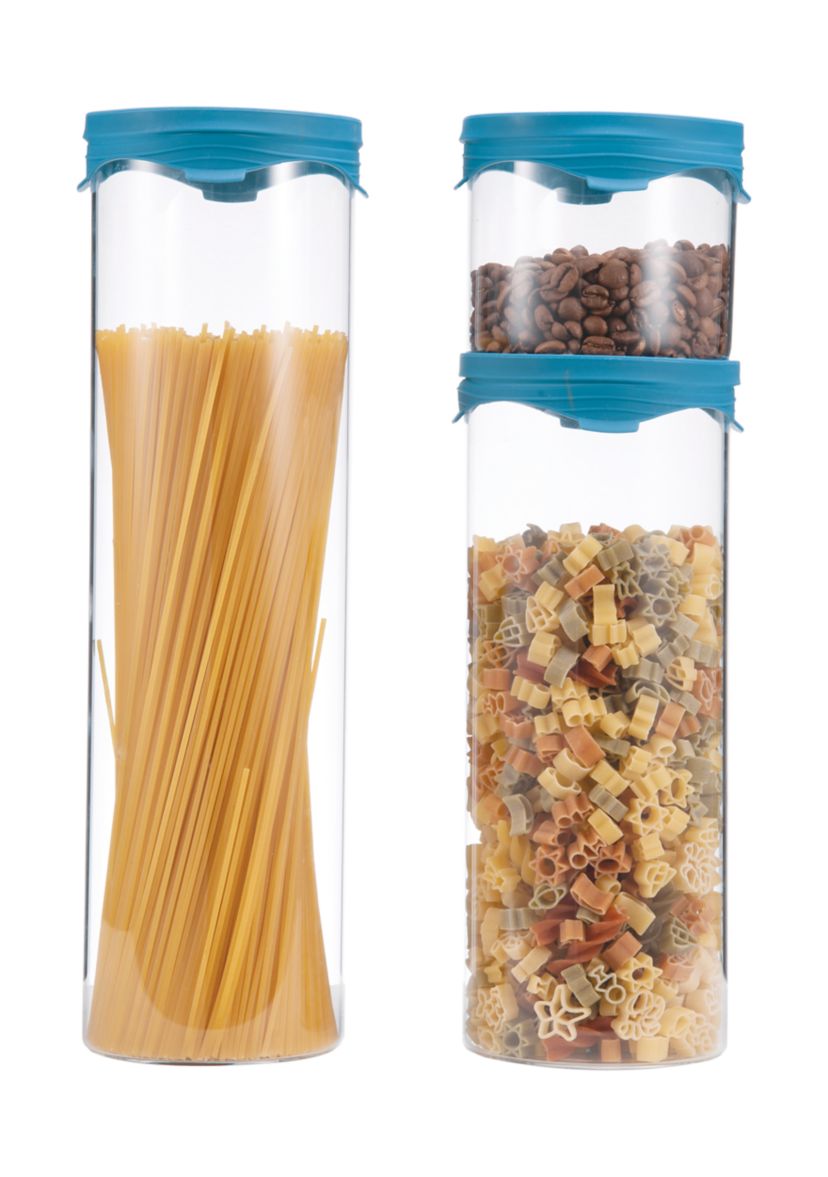 Just Kitchen 3 Piece Glass Canister Set