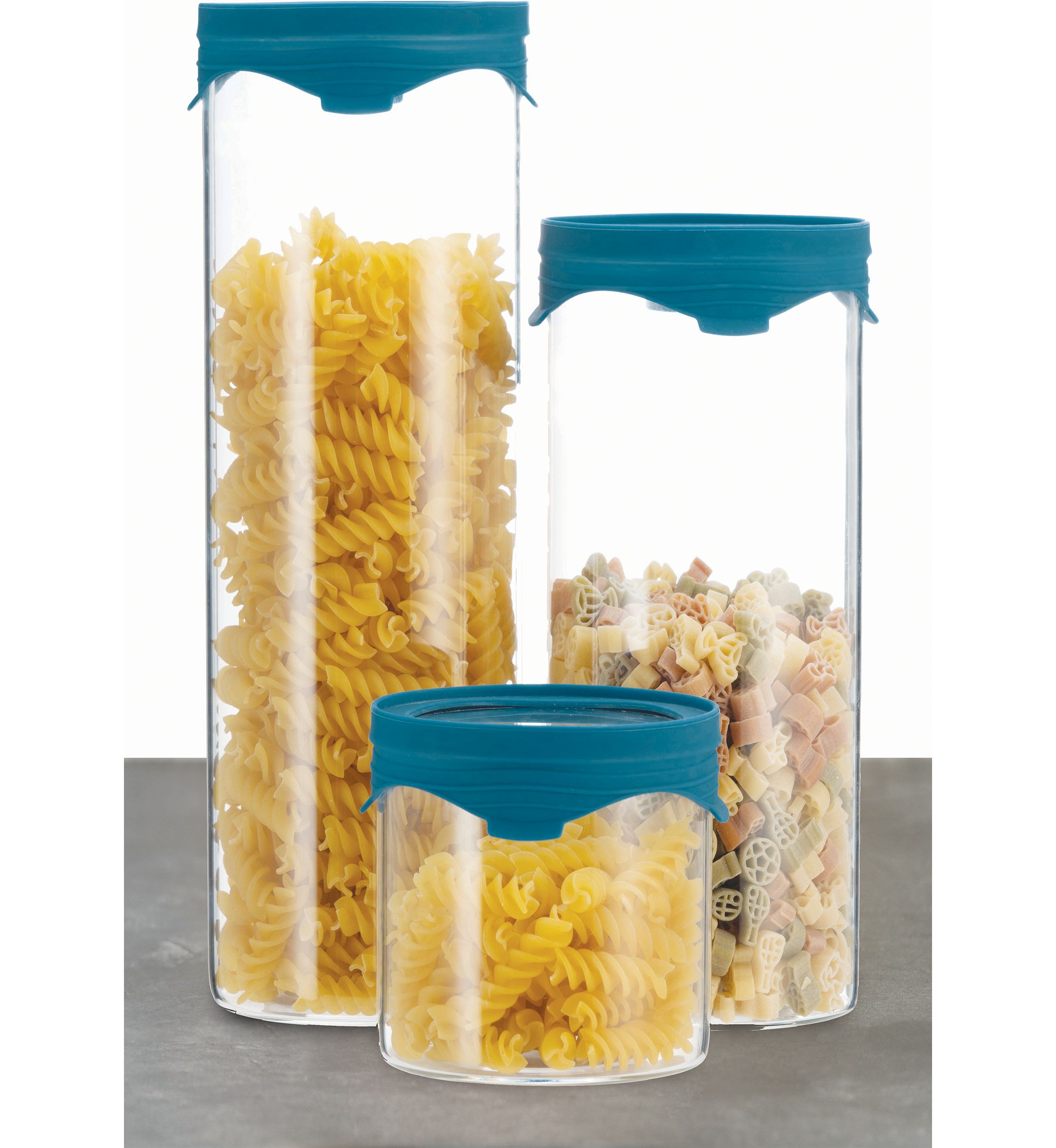 Just Kitchen 3 Piece Glass Canister Set