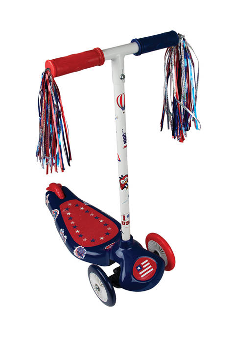 Bravo Sports PPP Patriotic 3 Wheel Leaning Scooter