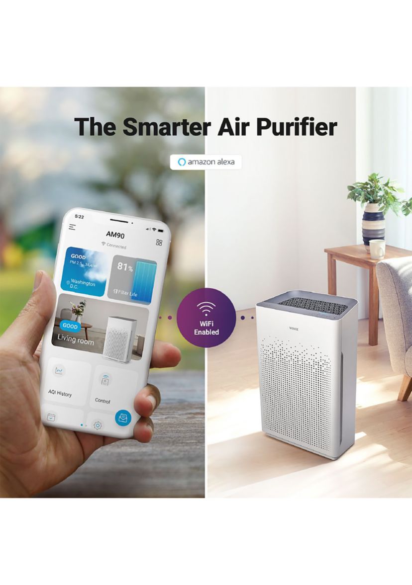 4-Stage True HEPA Air Purifier with WiFi & PlasmaWave® Technology