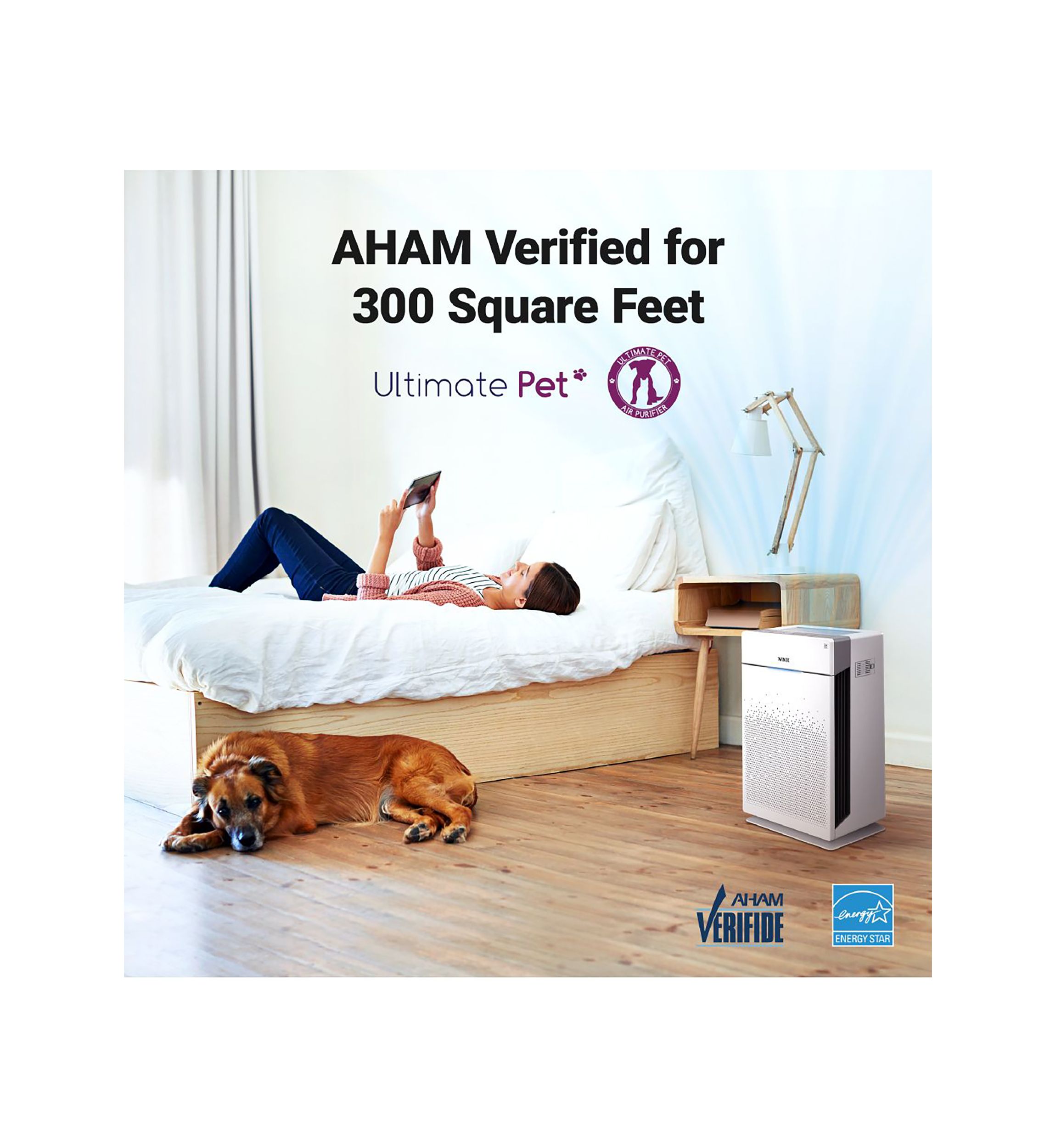 Ultimate Pet 5-Stage True HEPA Air Purifier with PlasmaWave® Technology