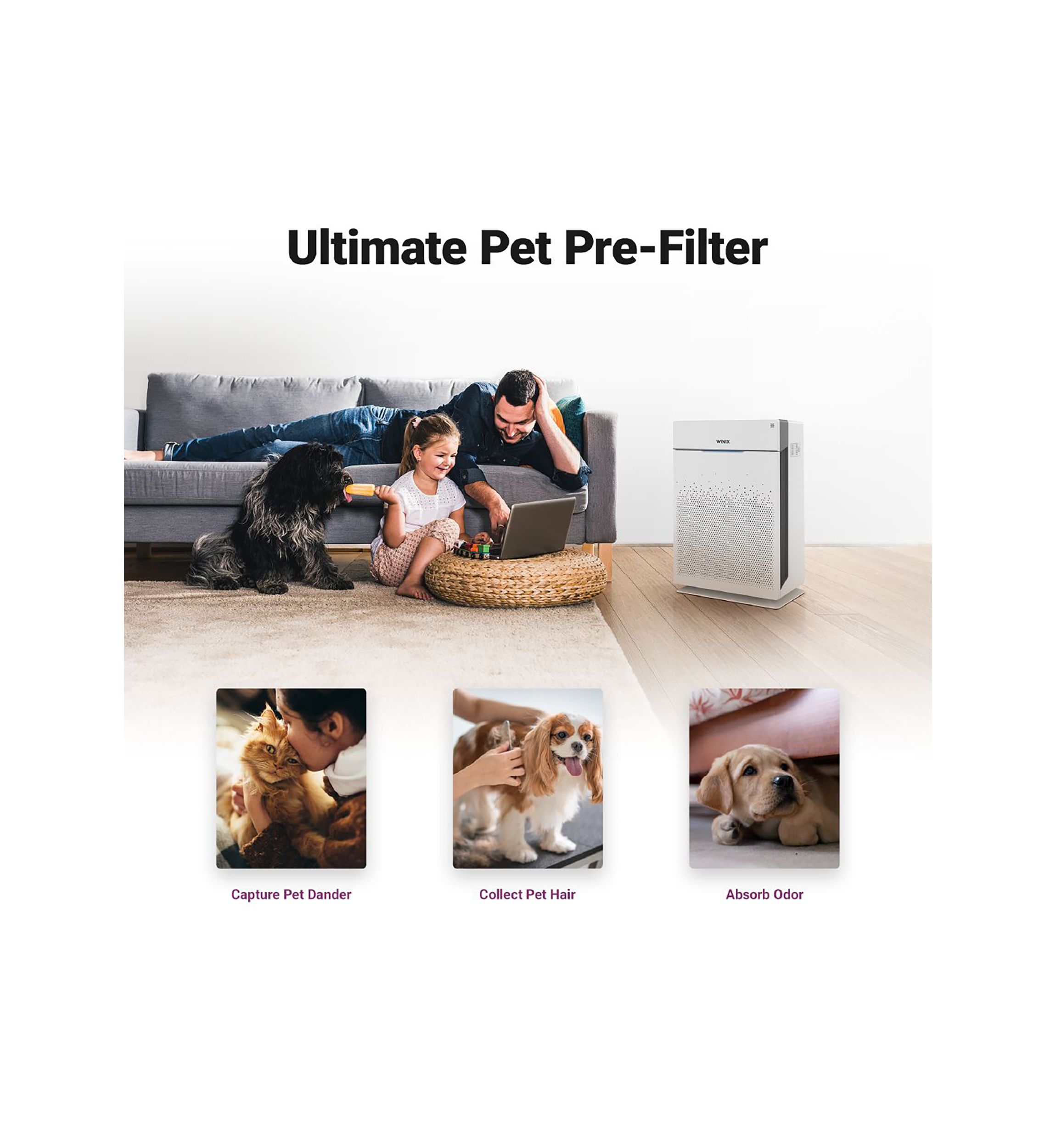 Ultimate Pet 5-Stage True HEPA Air Purifier with PlasmaWave® Technology