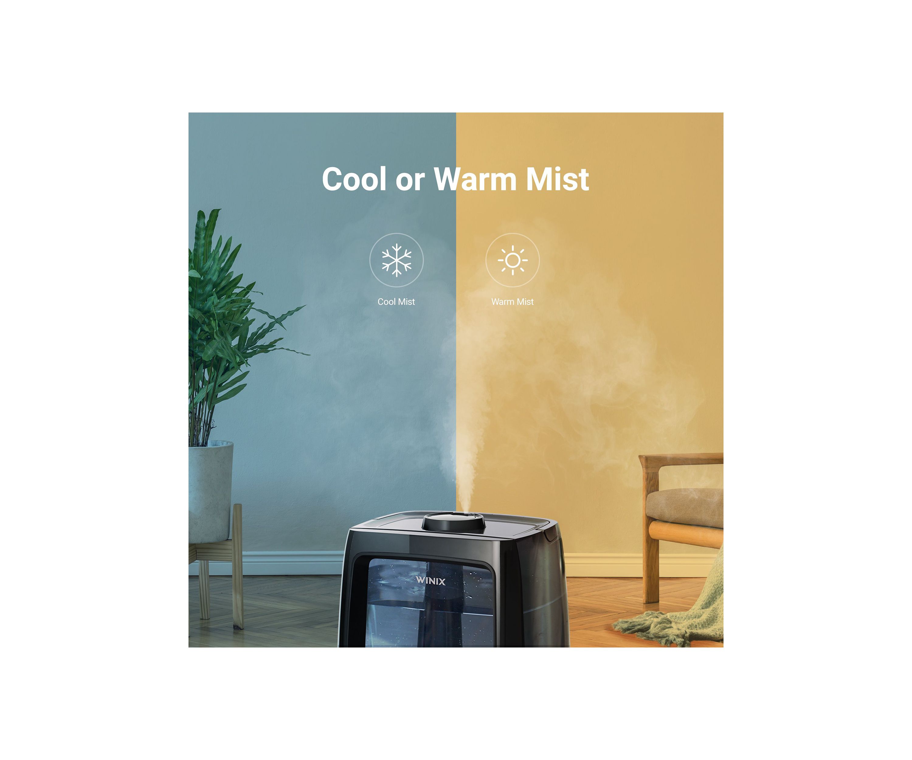 L200 2 Gallon Ultrasonic Humidifier with LightCelTM Technology