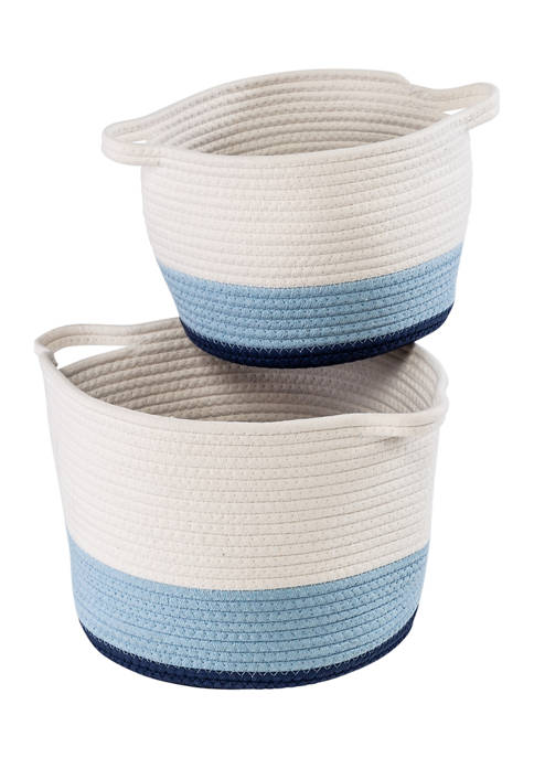 Honey-Can-Do Cotton Rope Storage Basket Set