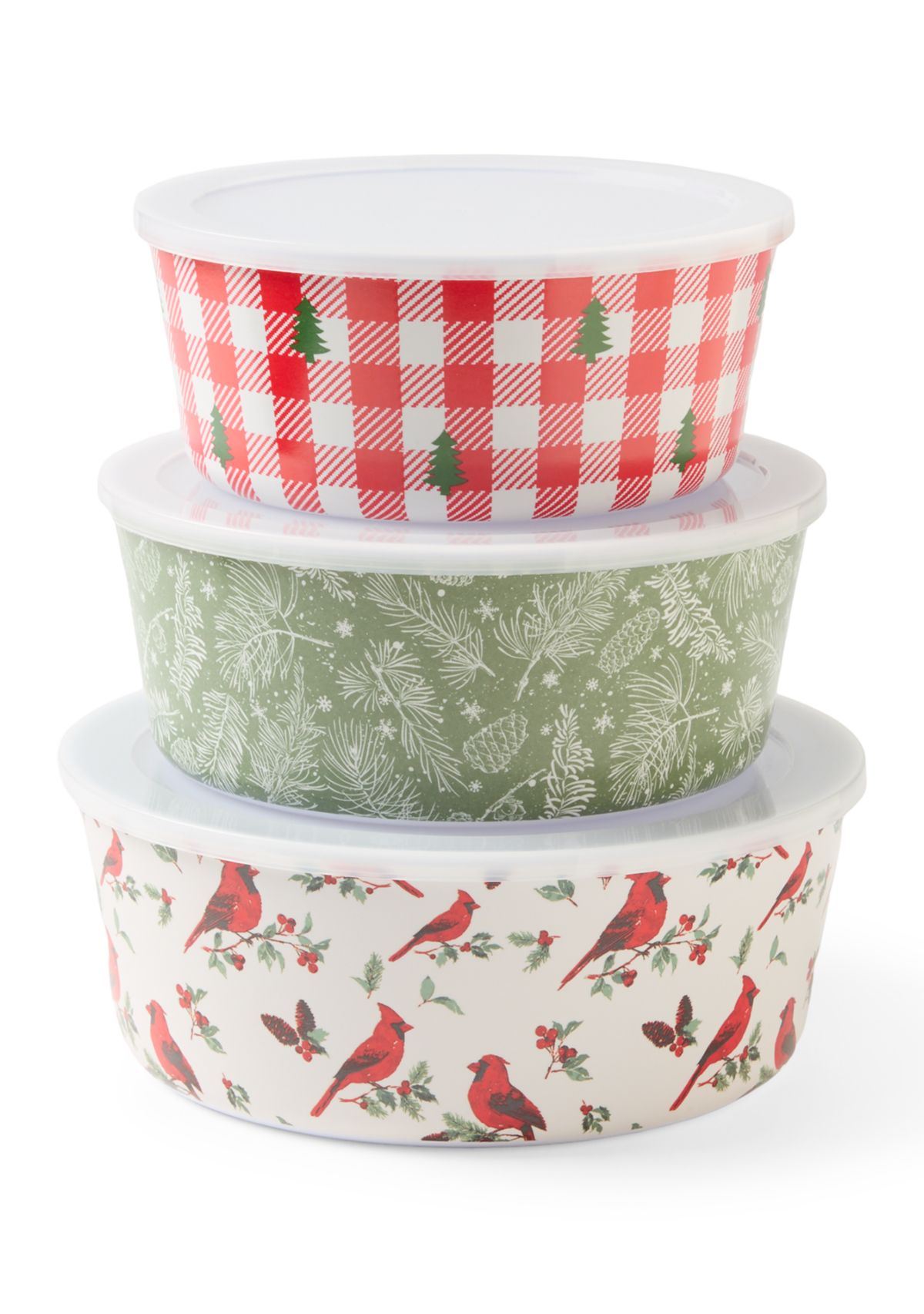 Holiday 3 Piece Melamine Container Set