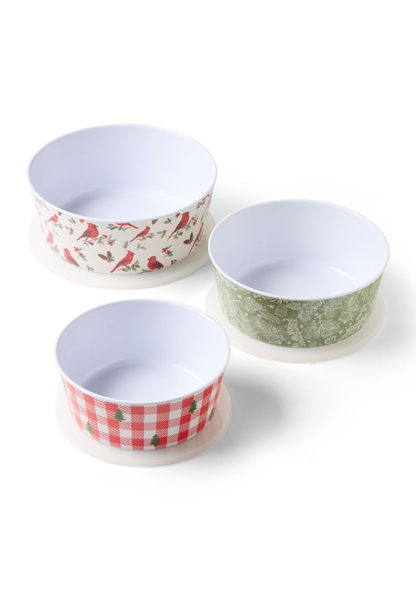 Holiday 3 Piece Melamine Container Set