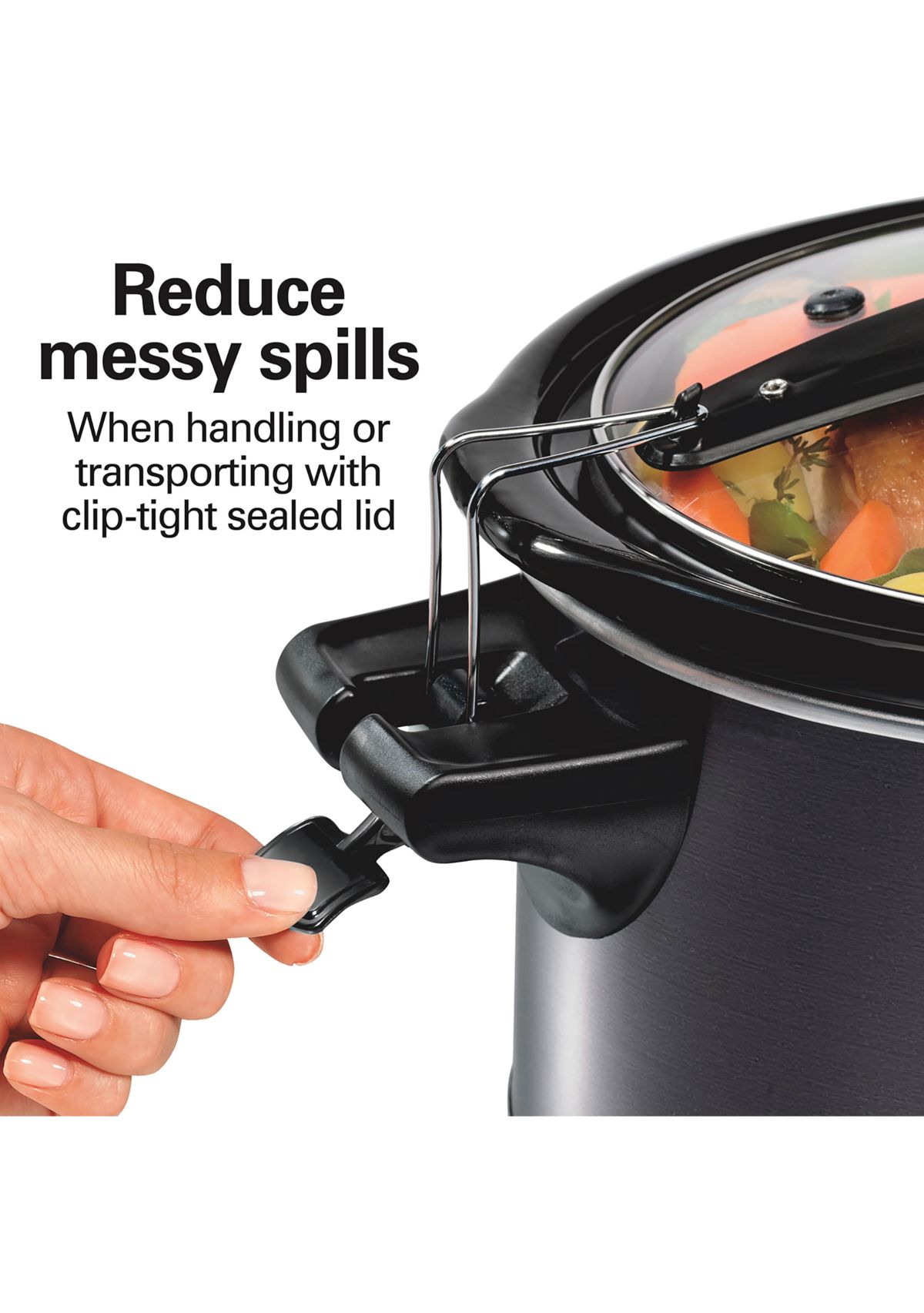 7 Quart Programable Slow Cooker with Dipper