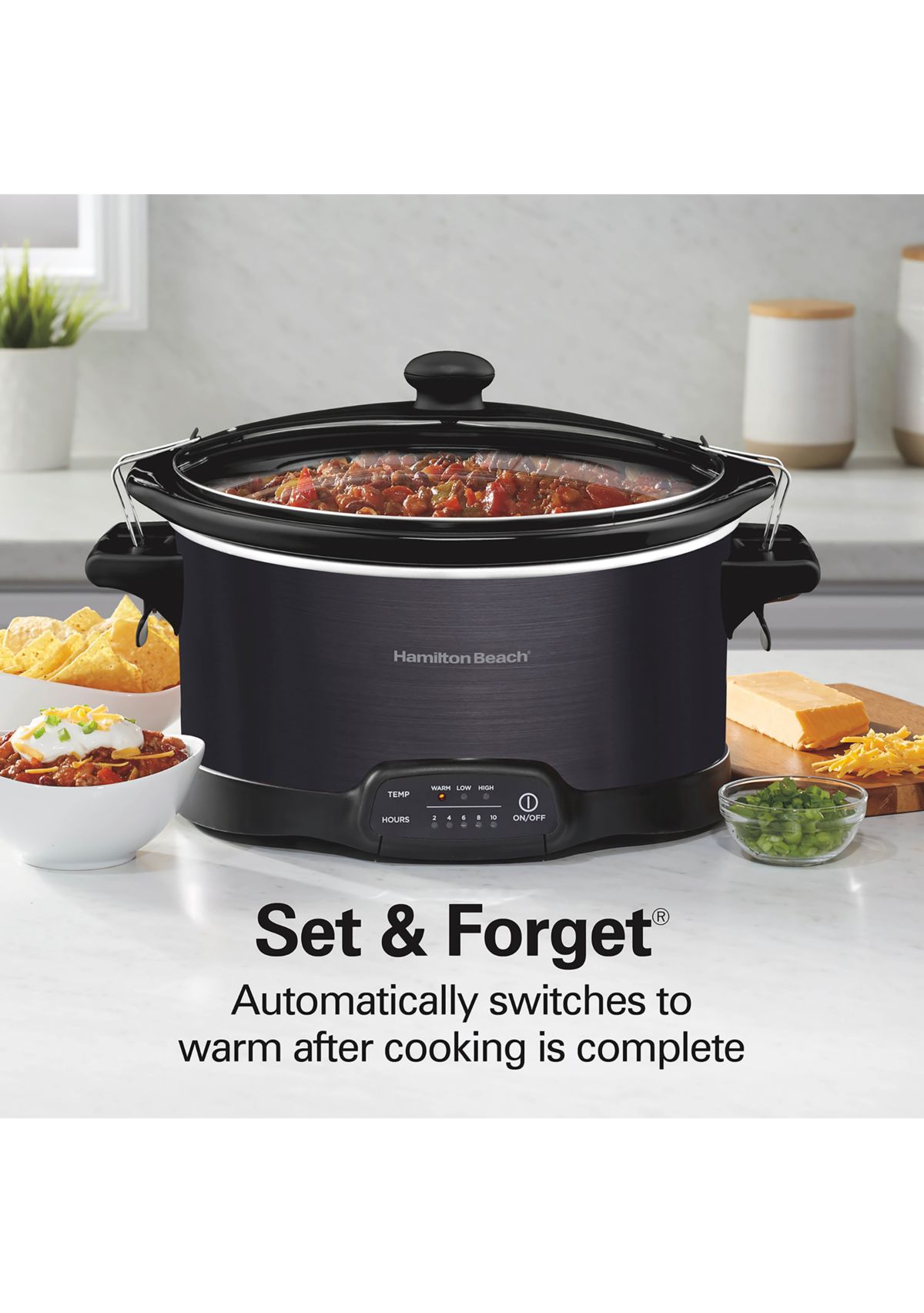 7 Quart Programable Slow Cooker with Dipper