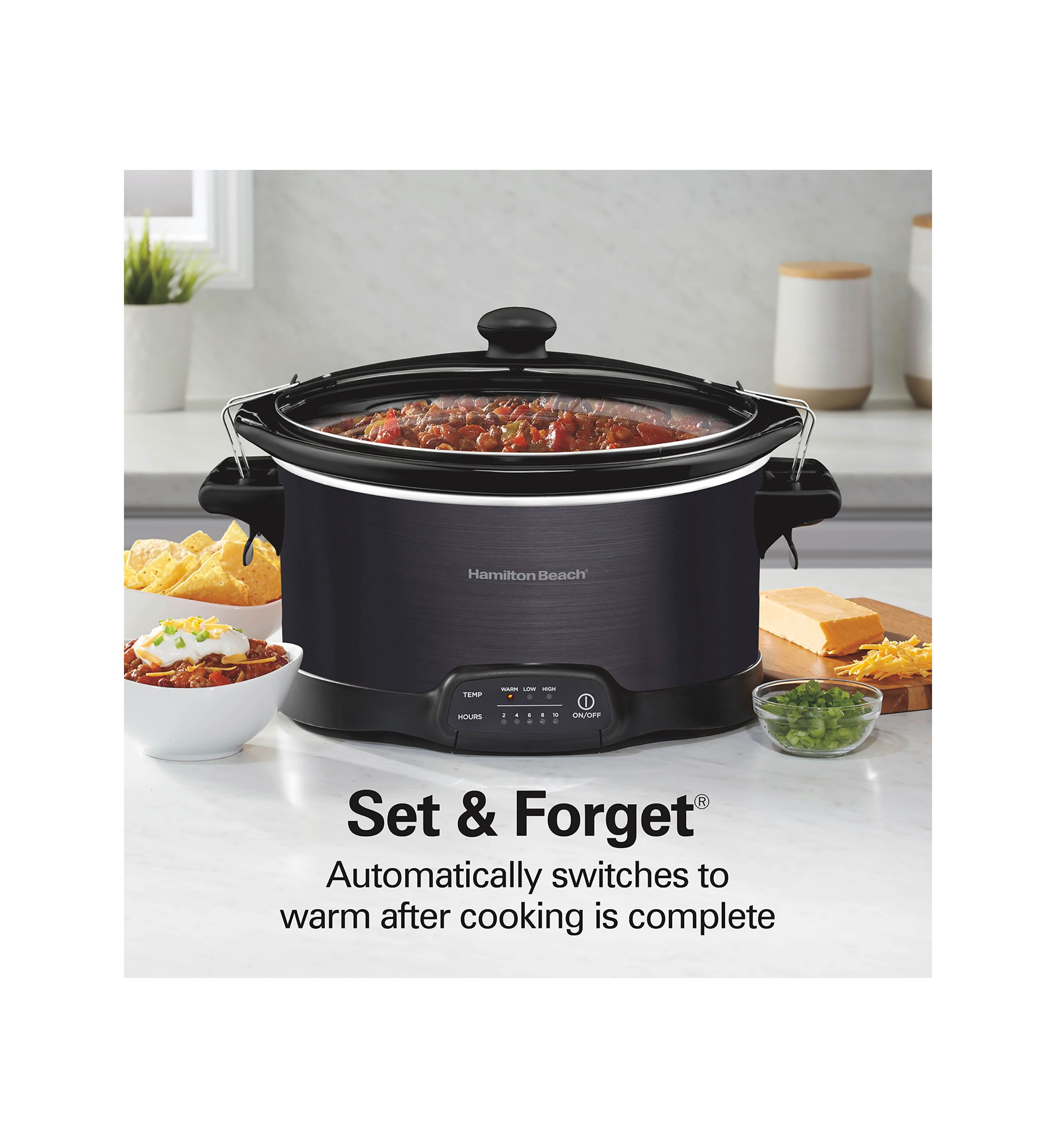 7 Quart Programable Slow Cooker with Dipper