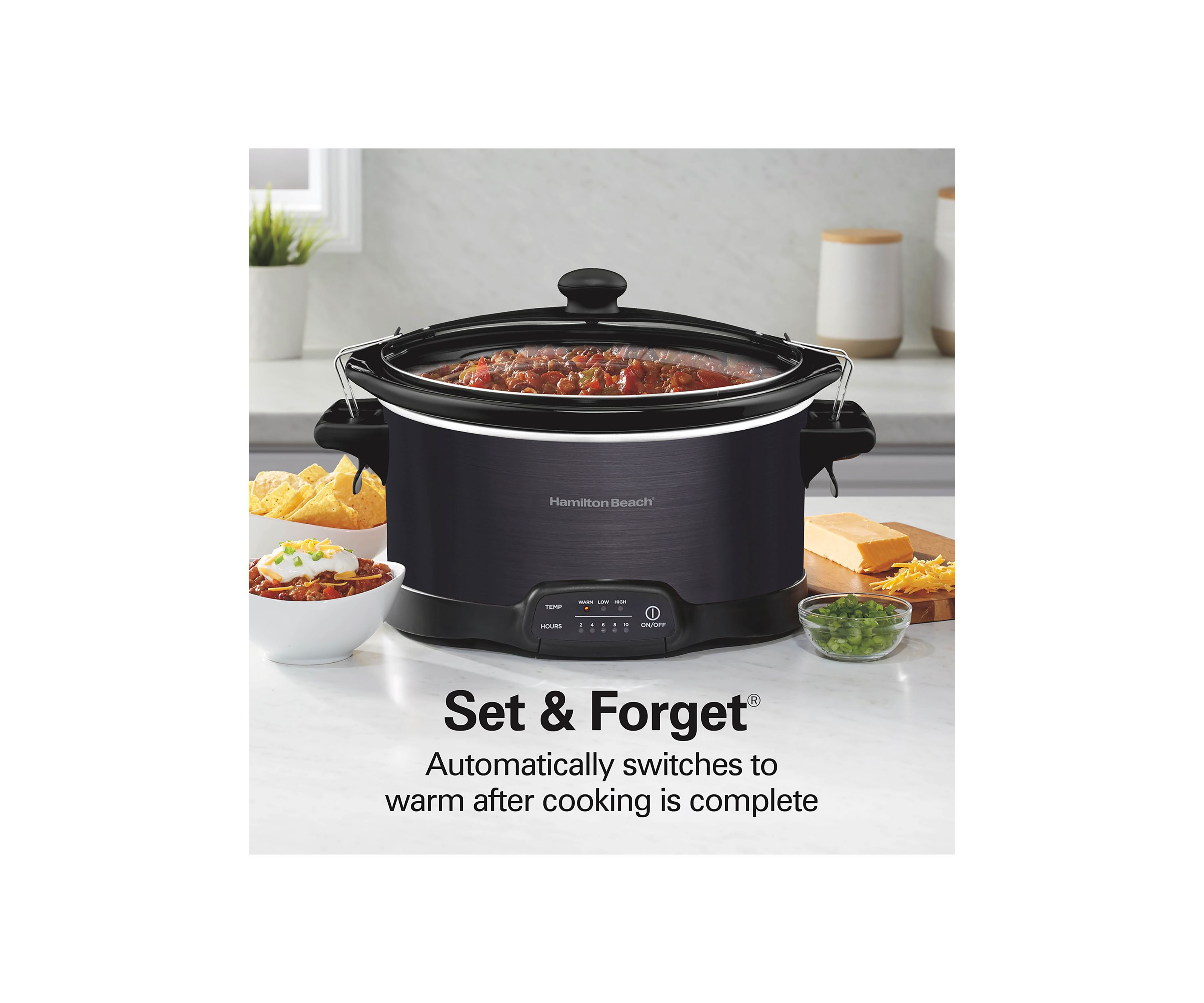 7 Quart Programable Slow Cooker with Dipper