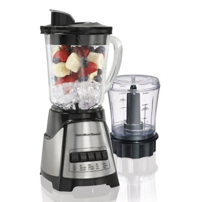 2-in-1 Blender and Chopper, Black-SS